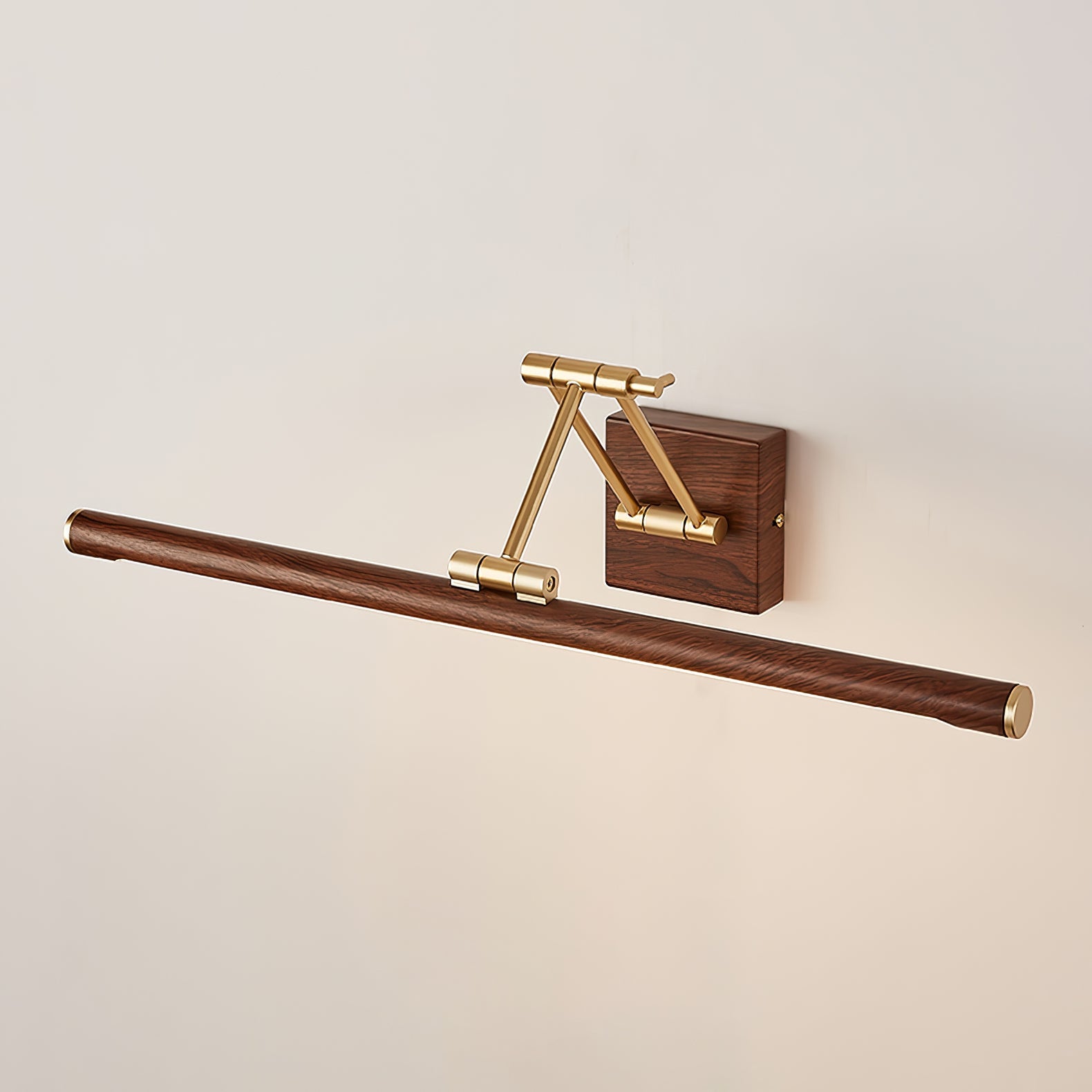 Walnut Color Linear Adjustable Wall Light - Letslighting