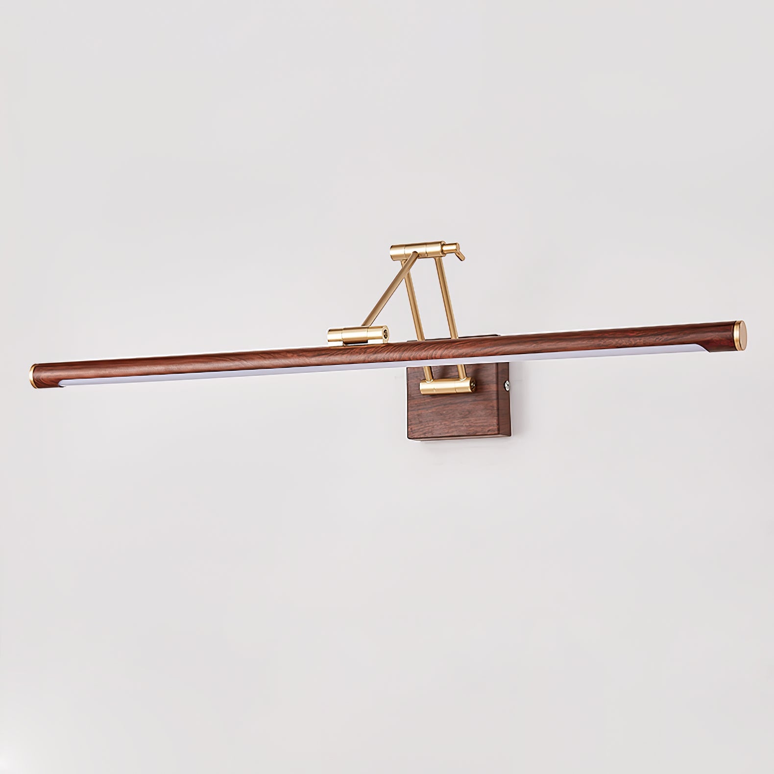 Walnut Color Linear Adjustable Wall Light - Letslighting