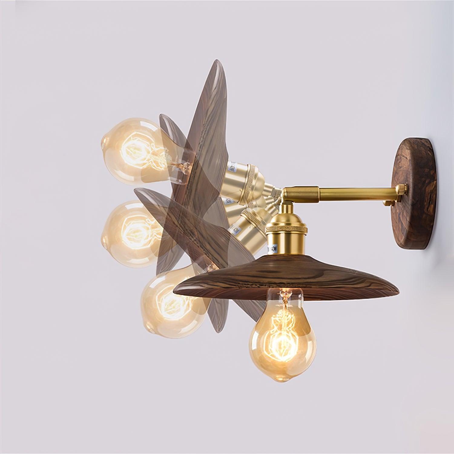 Arloxd Brass Rustic Wall Lamp - Letslighting