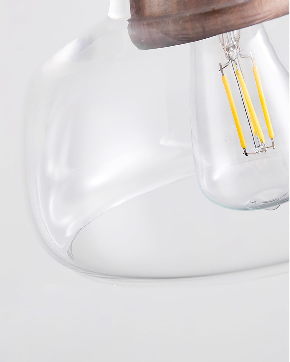 Walnut Glass Pendant Lamp - Letslighting