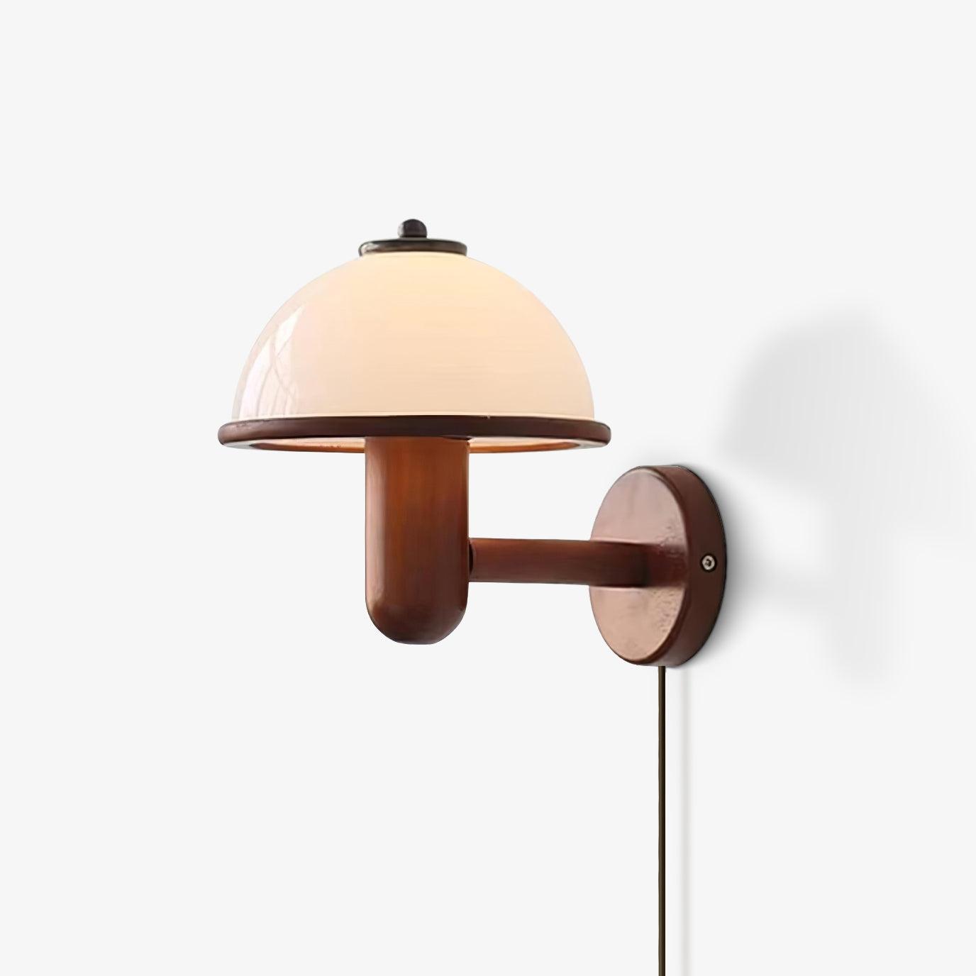 Lustra Wall Lamp Mushroom Wood Oak - Letslighting