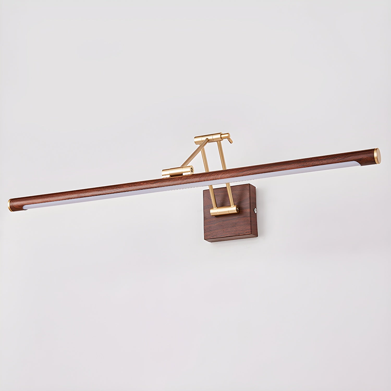 Walnut Color Linear Adjustable Wall Light - Letslighting