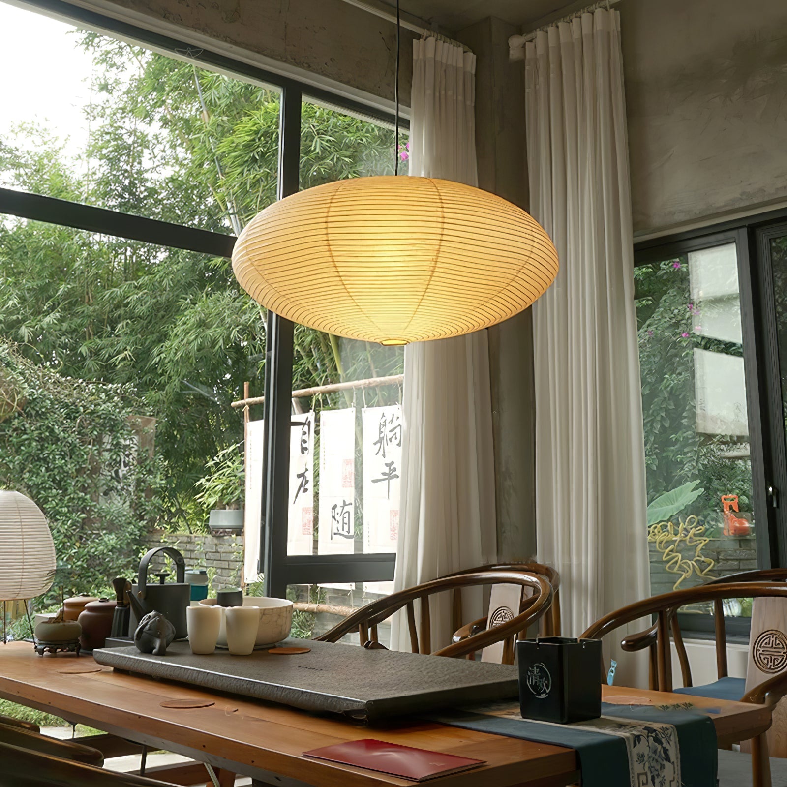 Ritta Washi Paper Swag Pendant Light