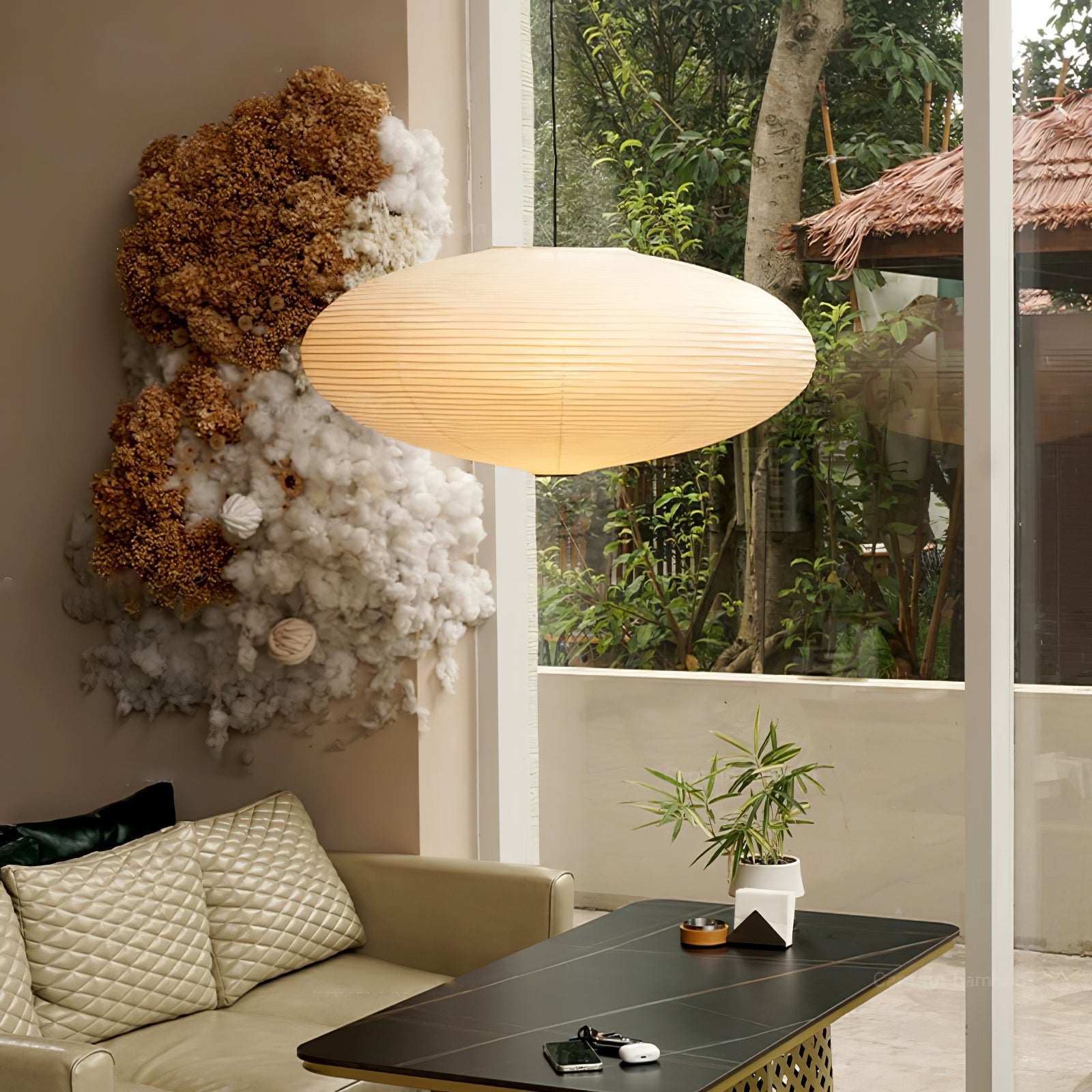 Ritta Washi Paper Swag Pendant Light
