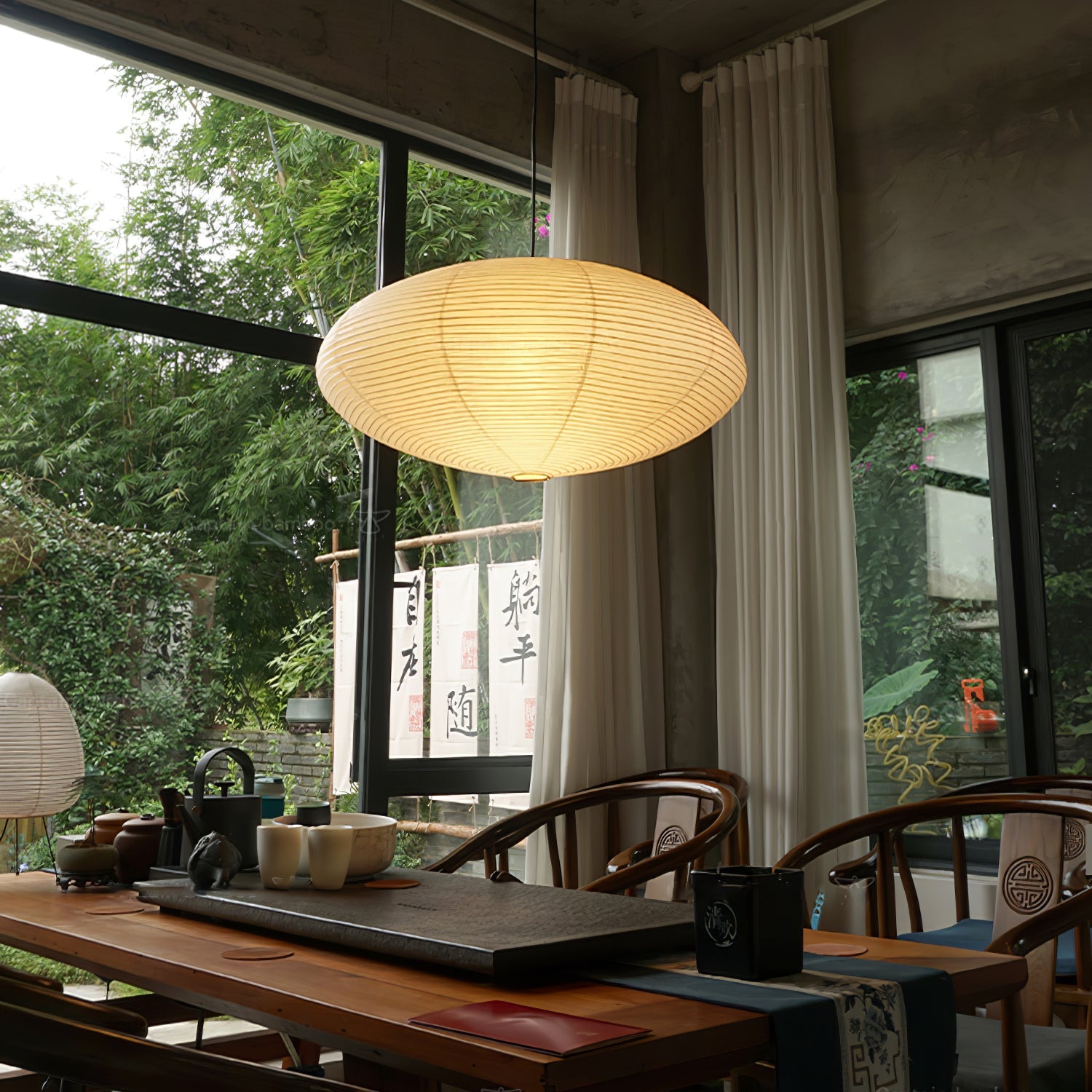 Ritta Washi Paper Swag Pendant Light