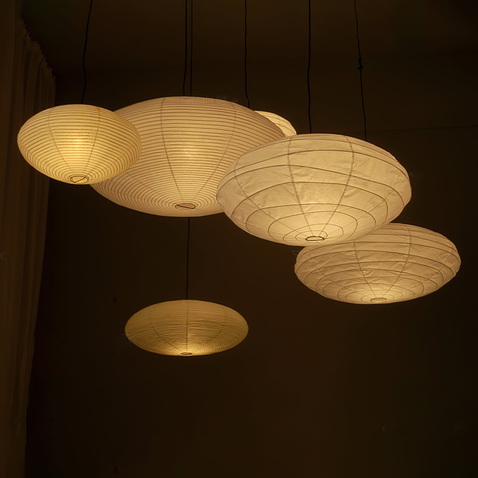 Ritta Washi Paper Swag Pendant Light