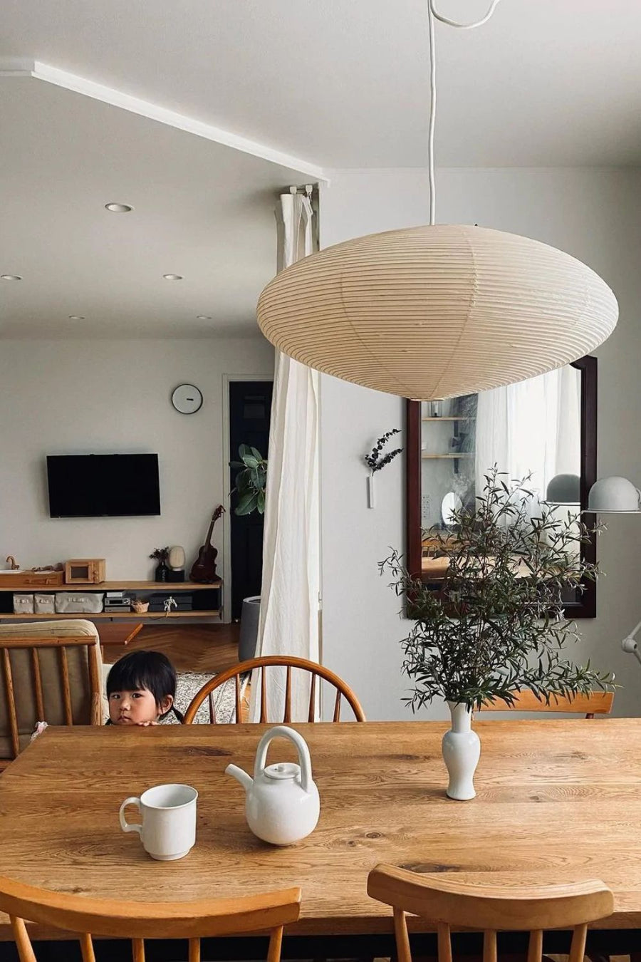 Orba Washi Paper 15A Pendant Light - Letslighting