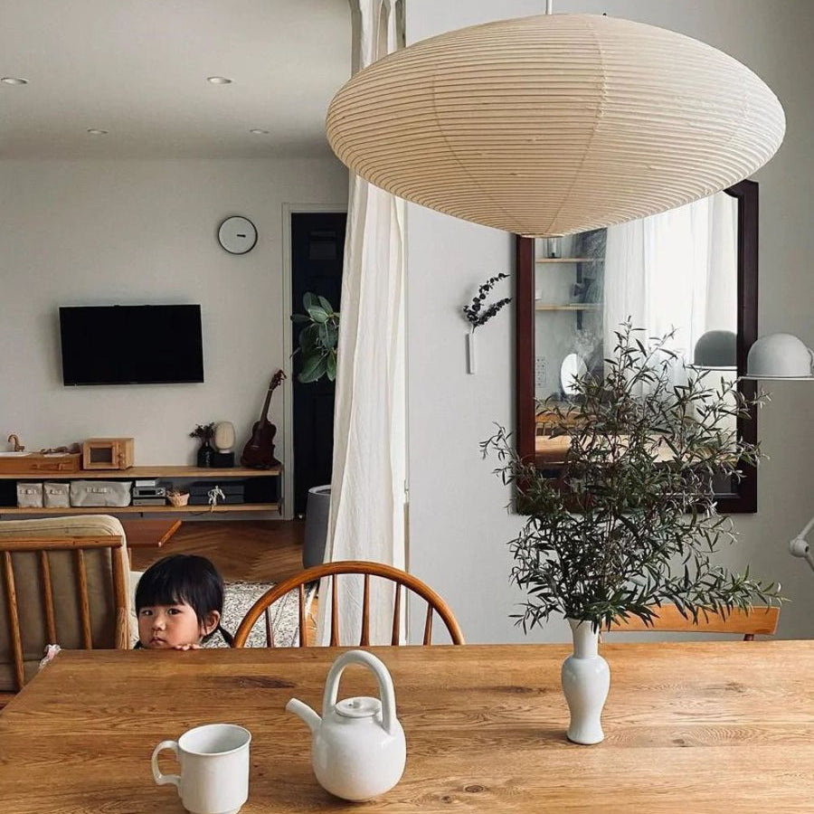 Orba Washi Paper 15A Pendant Light - Letslighting