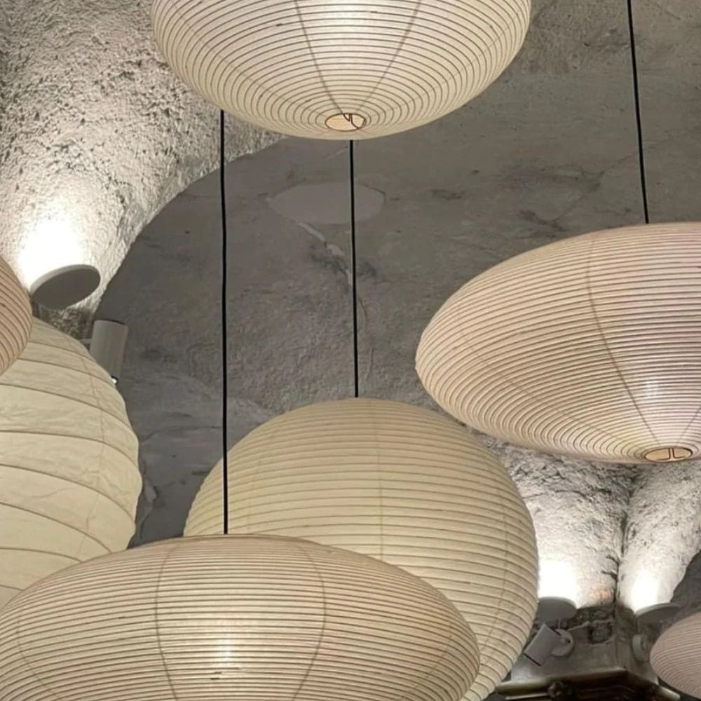 Orba Washi Paper 15A Pendant Light - Letslighting