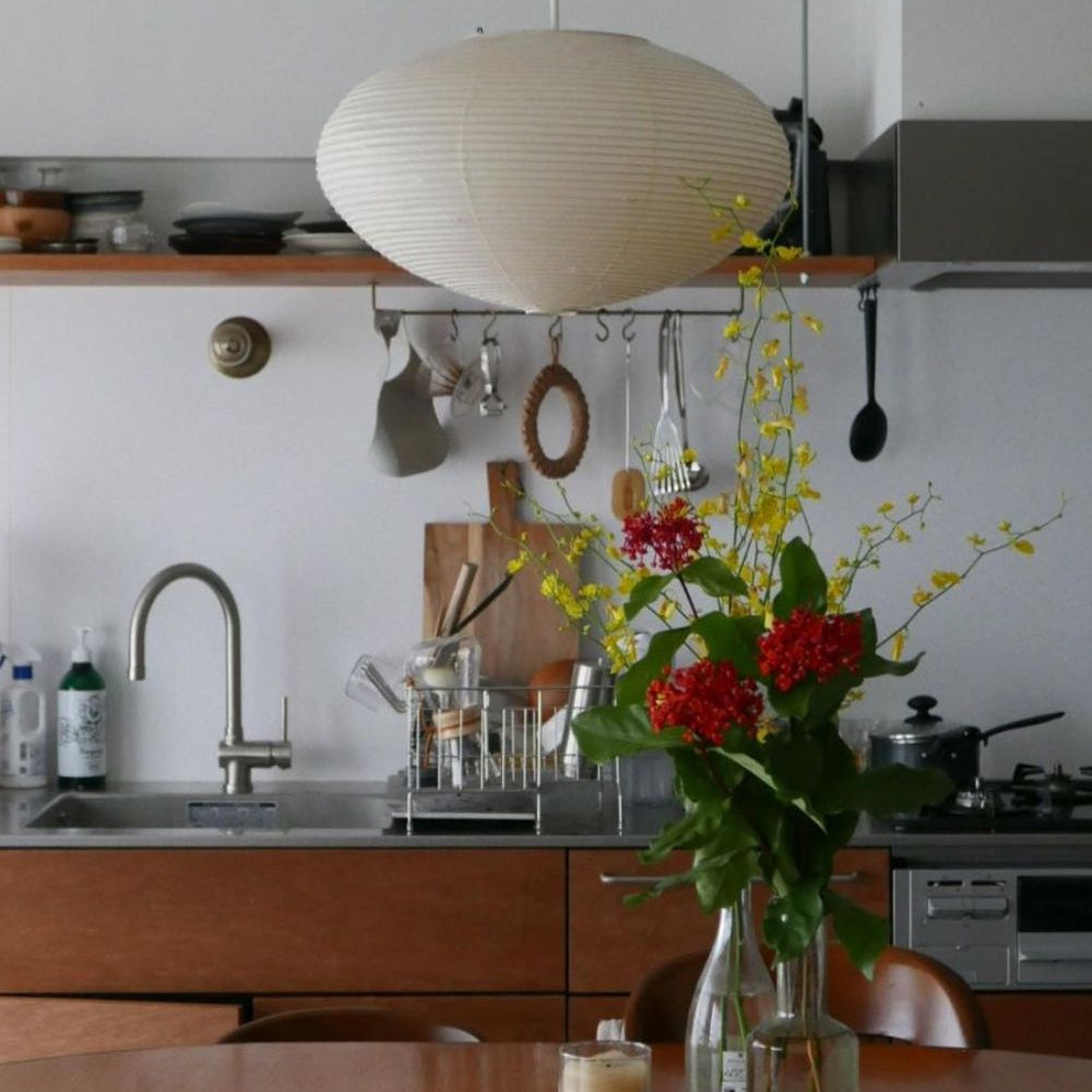 Orba Washi Paper 15A Pendant Light - Letslighting