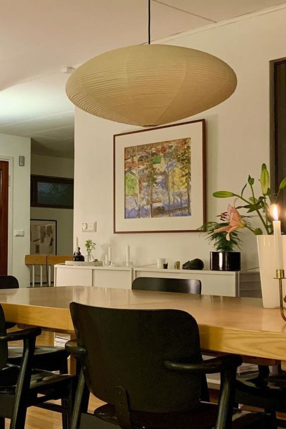 Orba Washi Paper 15A Pendant Light - Letslighting