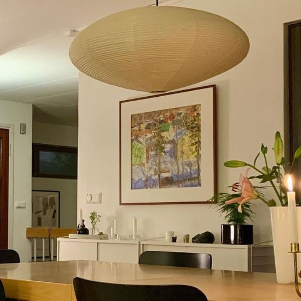Orba Washi Paper 15A Pendant Light - Letslighting