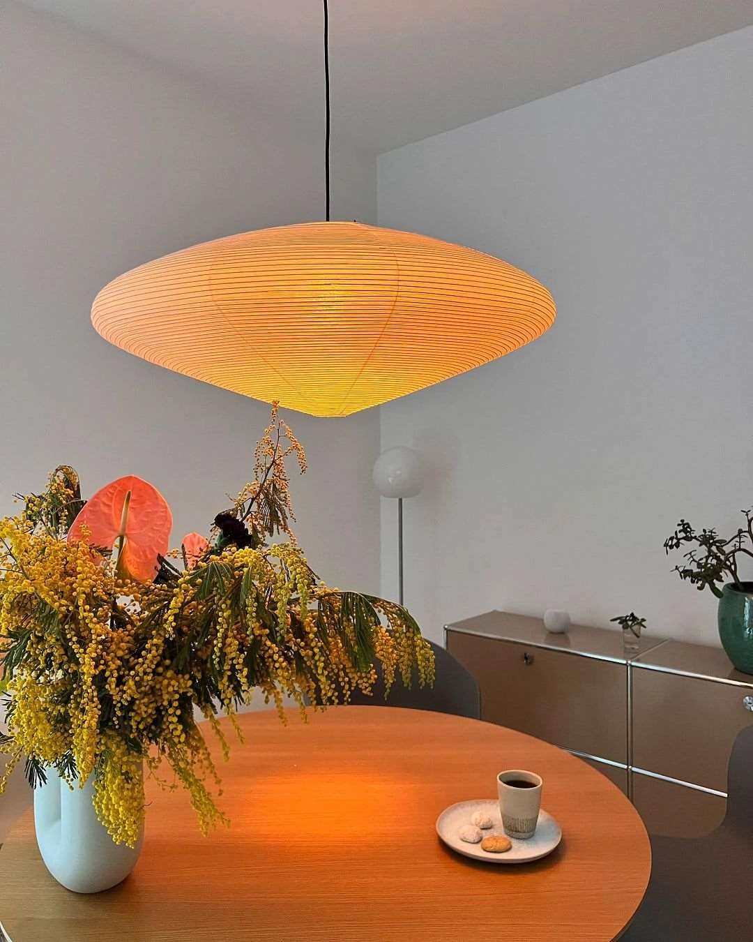 Orba Washi Paper 15A Pendant Light - Letslighting