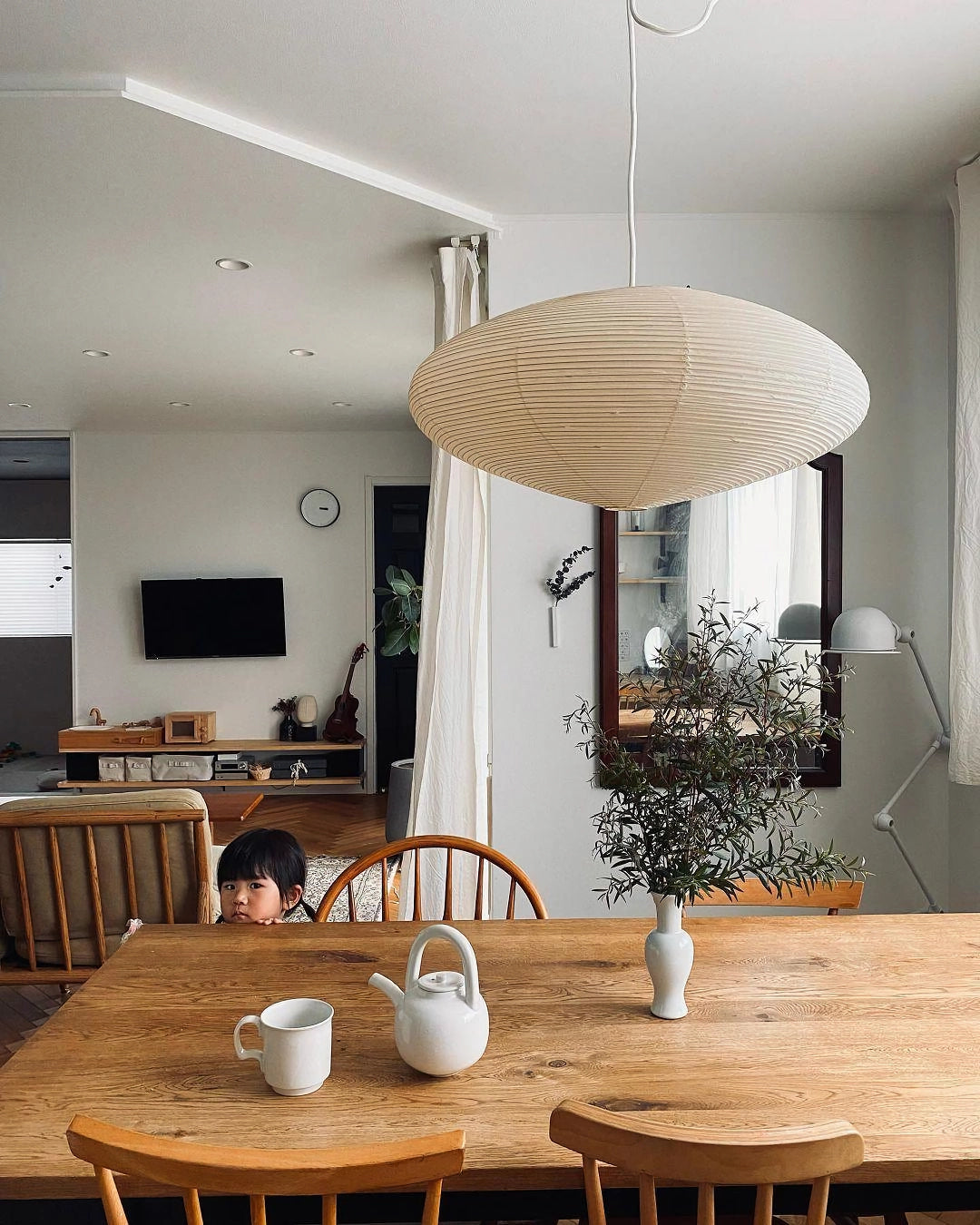 Orba Washi Paper 15A Pendant Light - Letslighting