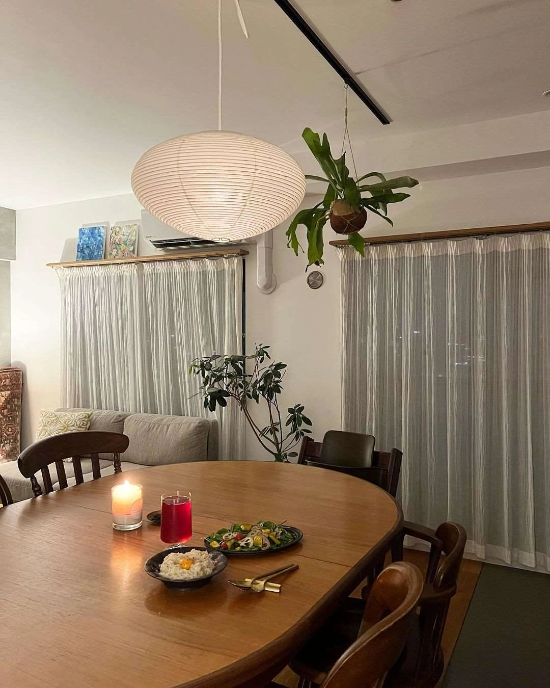 Orba Washi Paper 15A Pendant Light - Letslighting