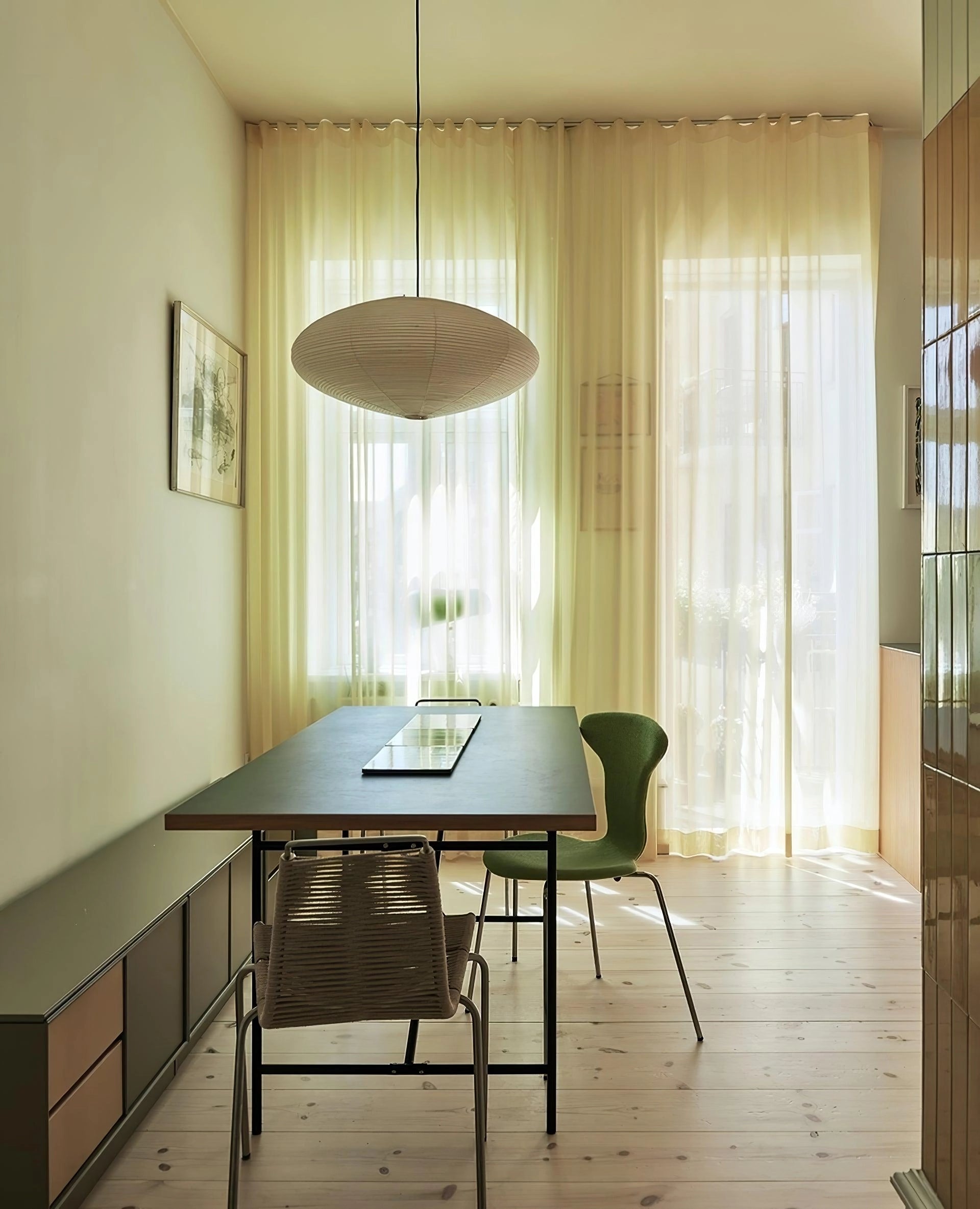 Orba Washi Paper 15A Pendant Light - Letslighting