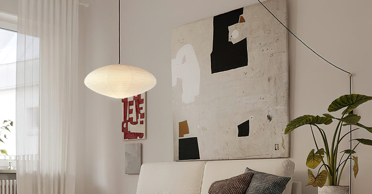 Lustra Pendant Lamp Paper for Living Room - Letslighting