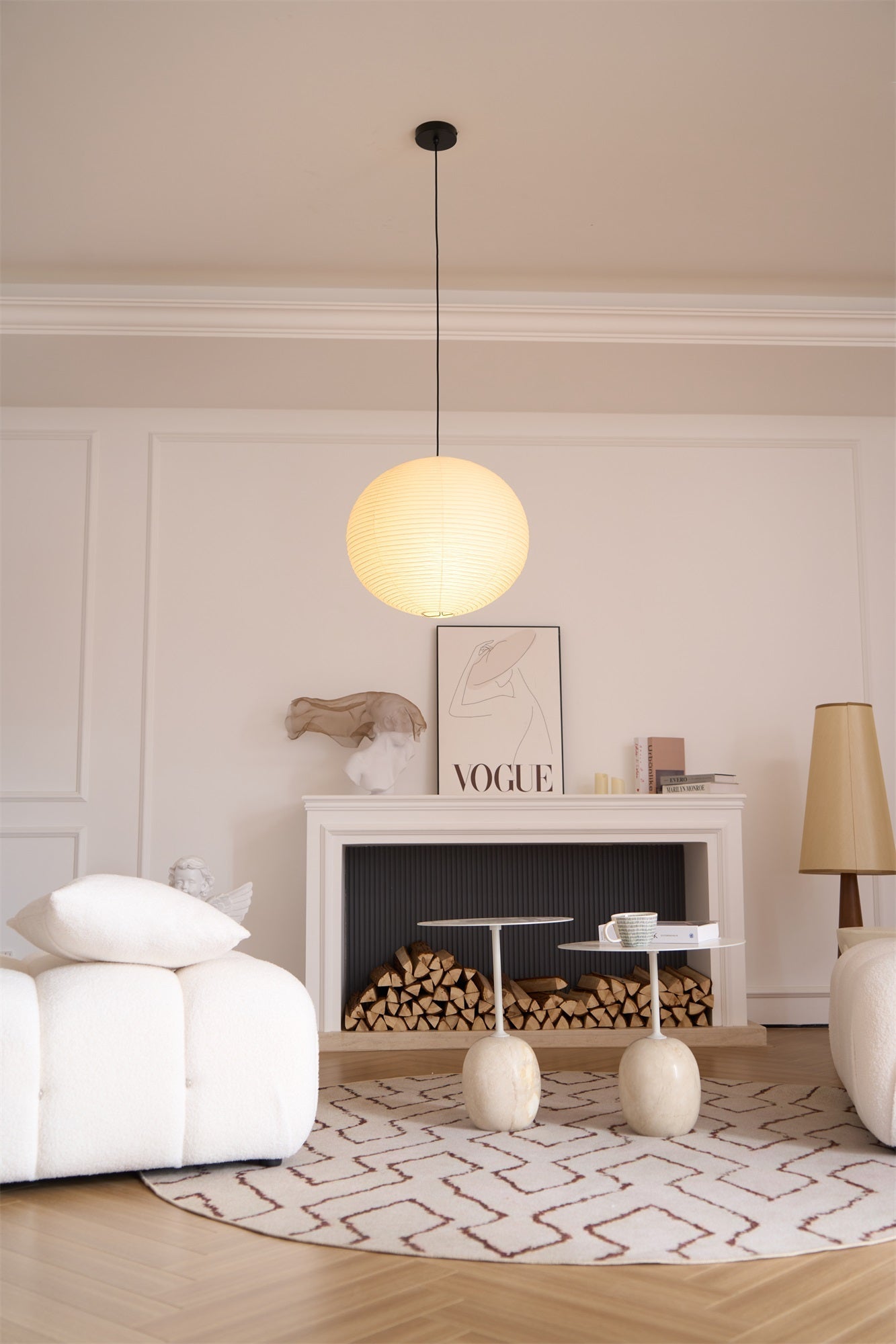 Lustra Pendant Lamp Paper for Living Room - Letslighting
