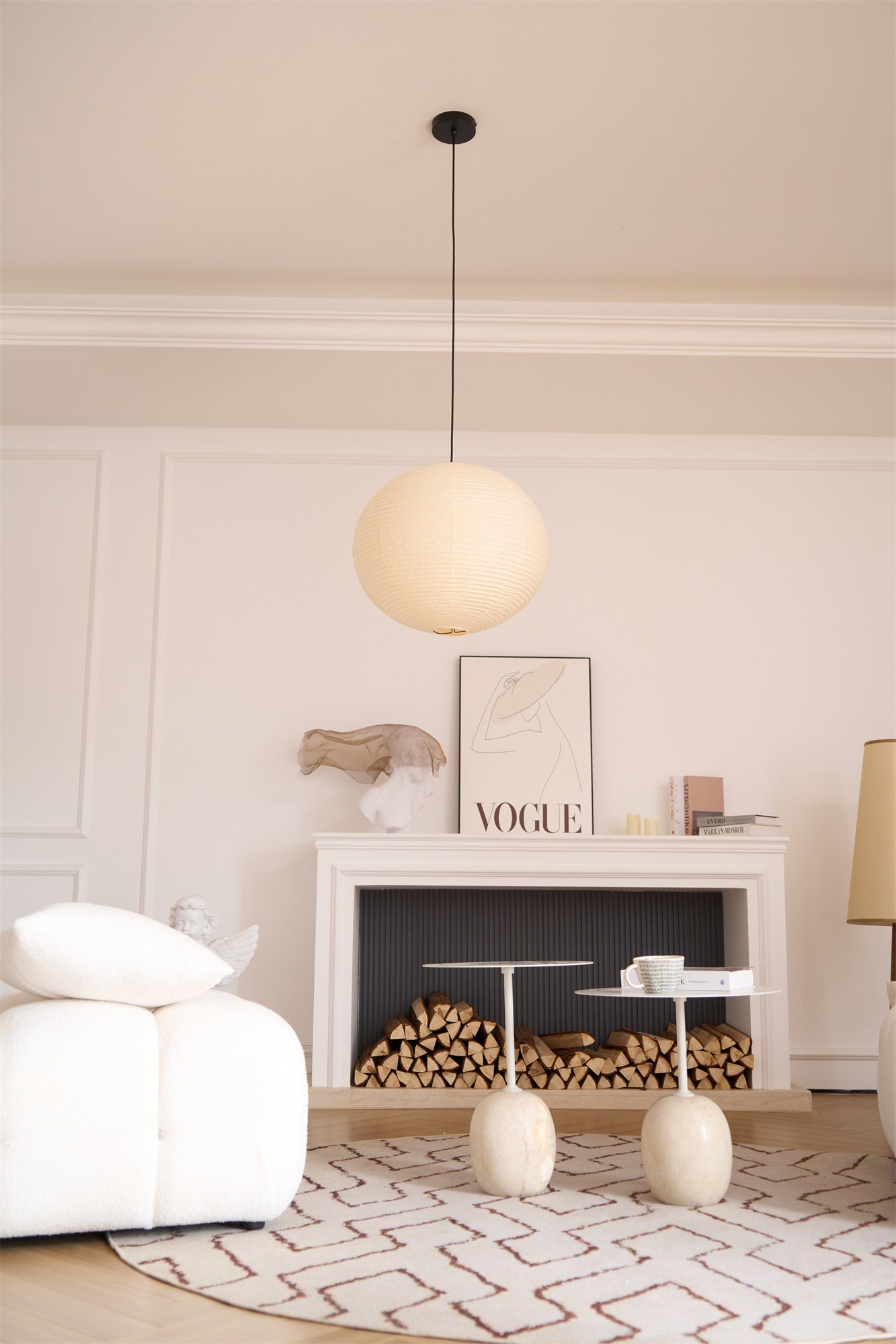 Lustra Pendant Lamp Paper for Living Room - Letslighting