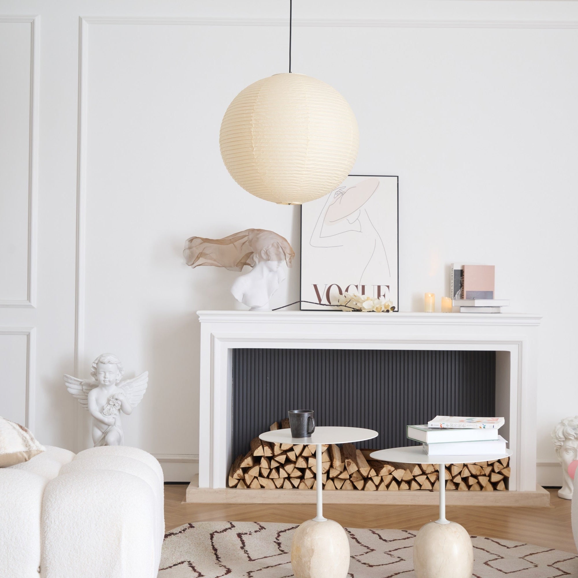 Lustra Pendant Lamp Paper for Living Room - Letslighting