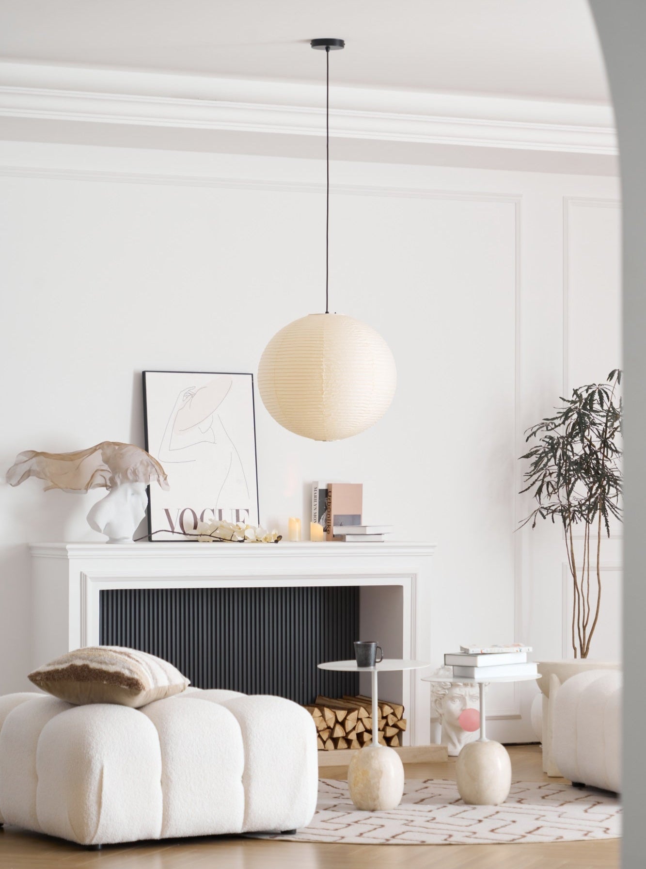 Lustra Pendant Lamp Paper for Living Room - Letslighting