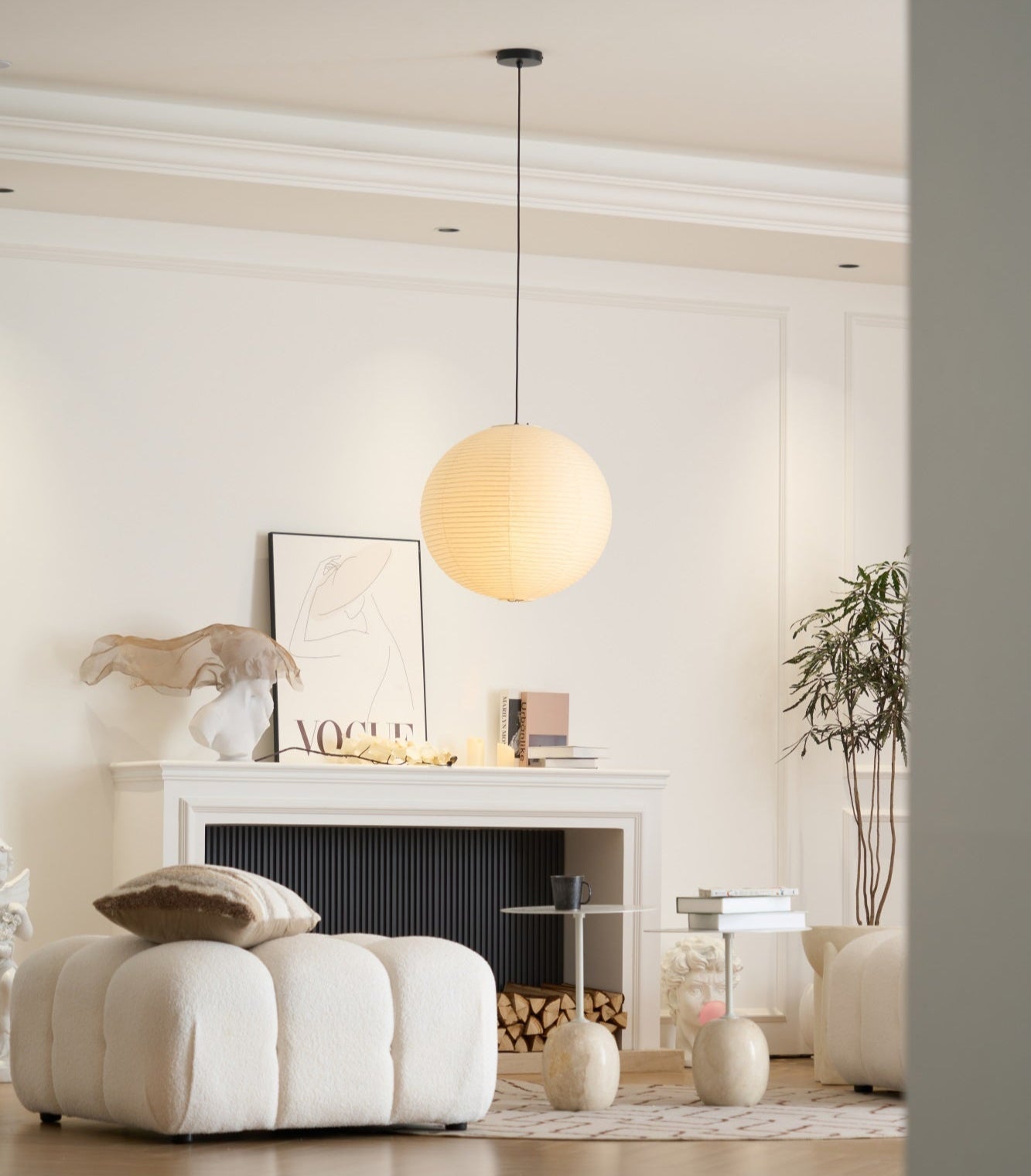 Lustra Pendant Lamp Paper for Living Room - Letslighting