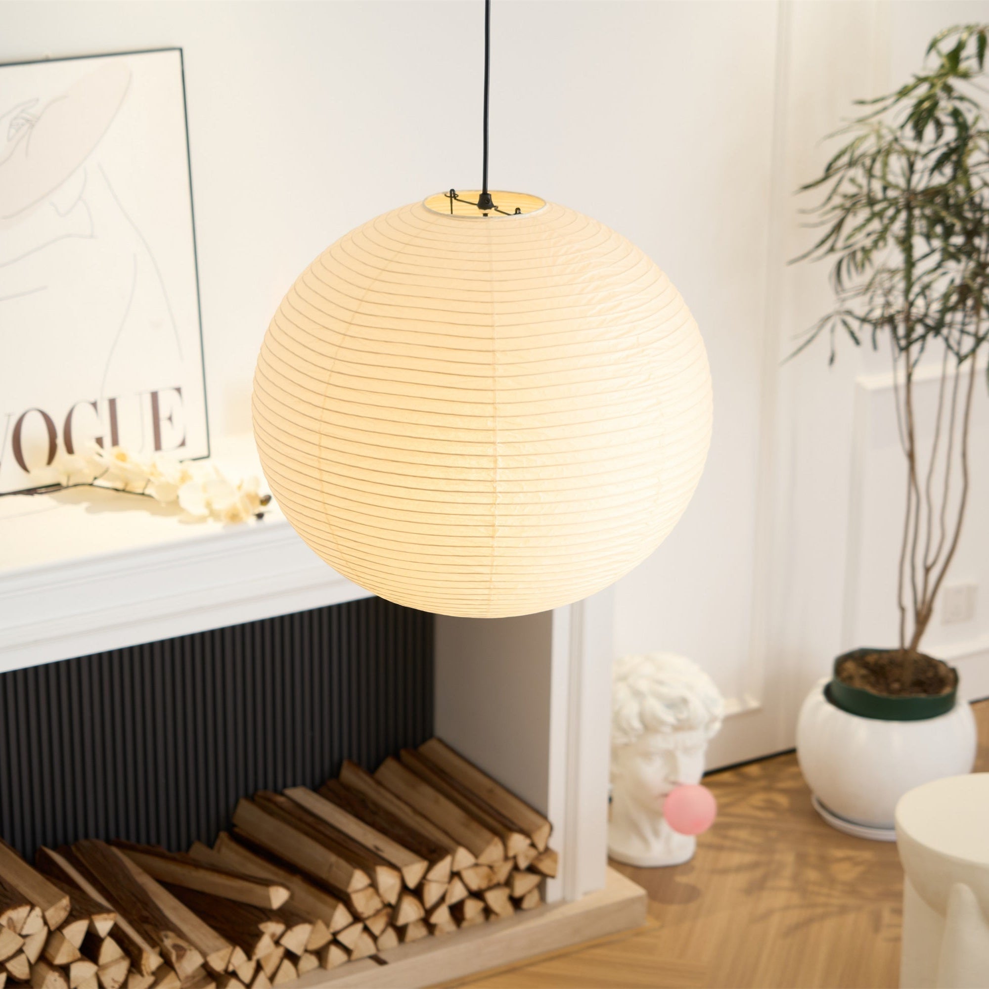 Lustra Pendant Lamp Paper for Living Room - Letslighting