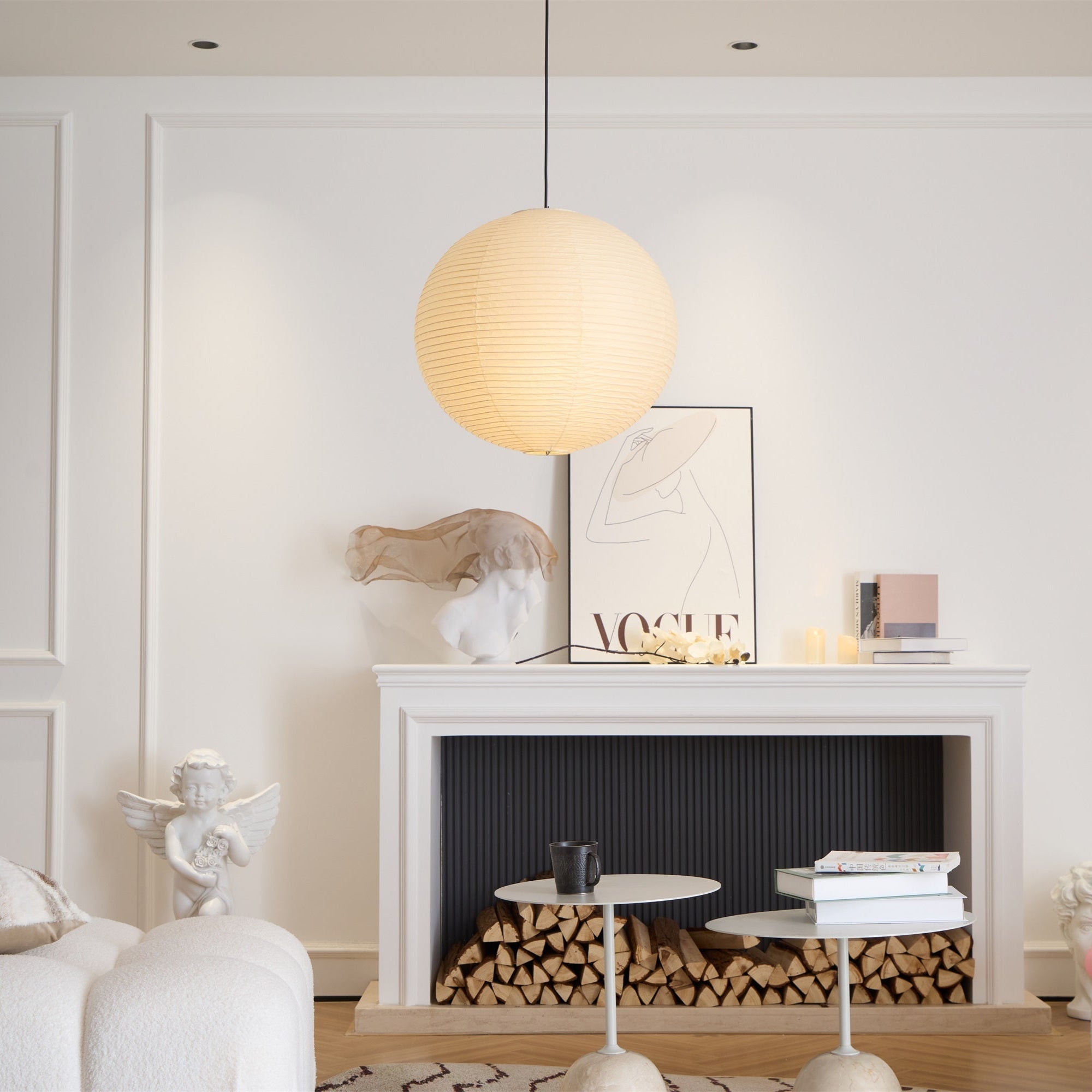 Lustra Pendant Lamp Paper for Living Room - Letslighting