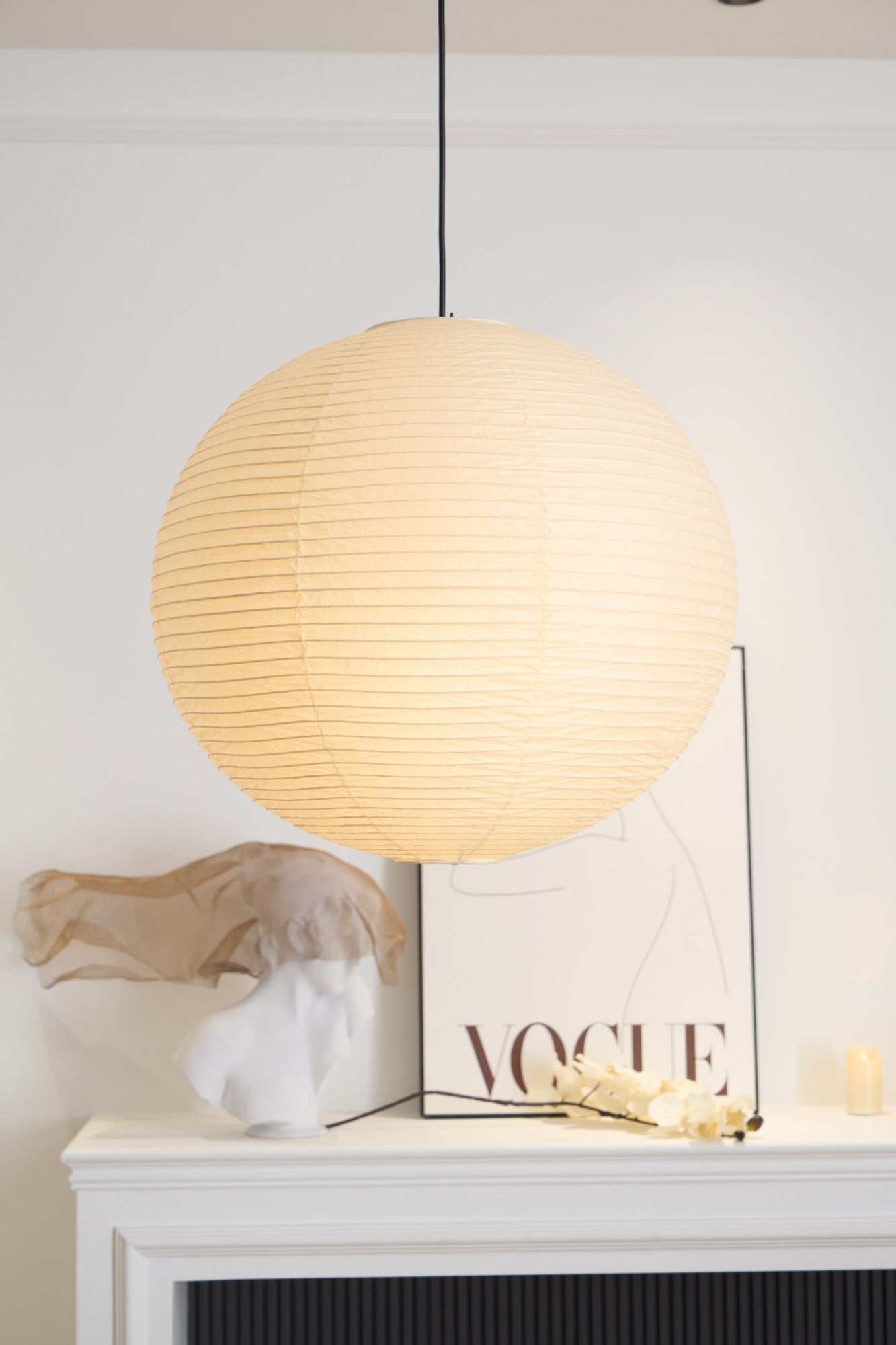 Lustra Pendant Lamp Paper for Living Room - Letslighting