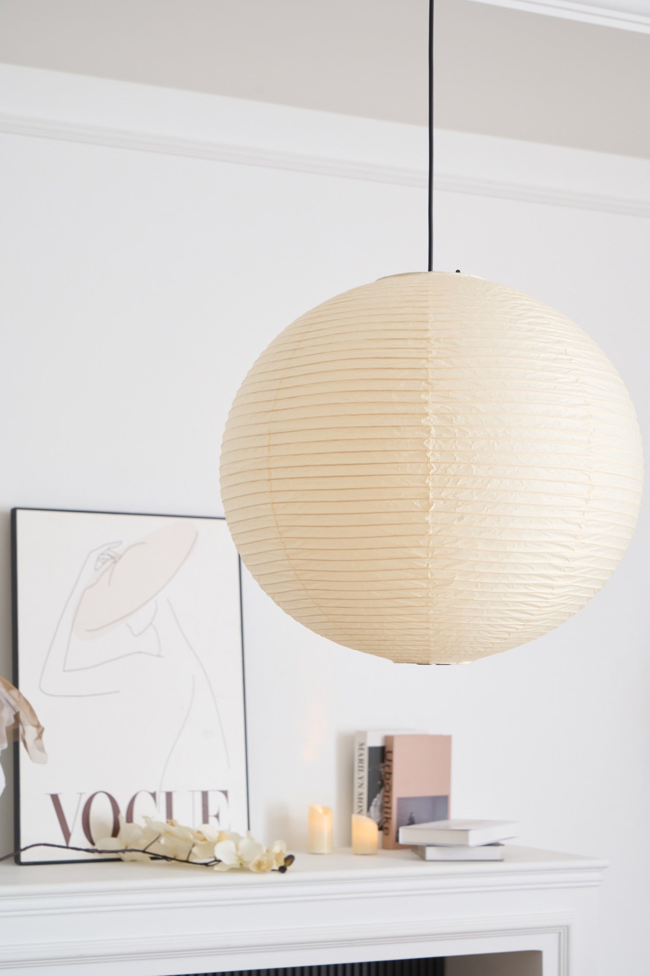 Lustra Pendant Lamp Paper for Living Room - Letslighting