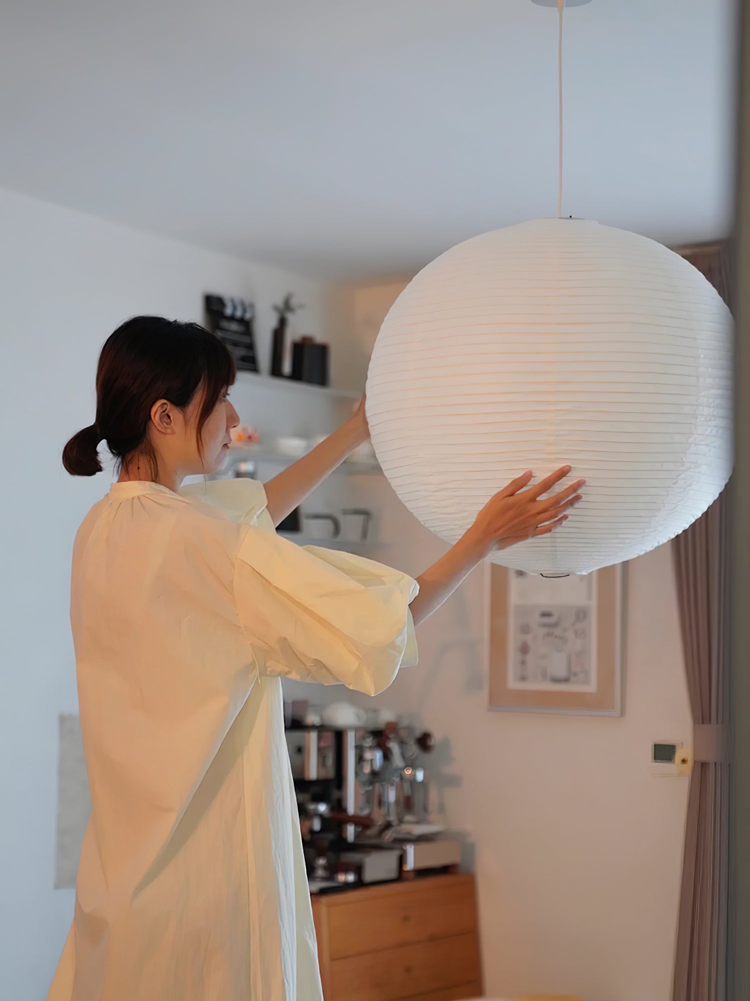 Lustra Pendant Lamp Paper for Living Room - Letslighting