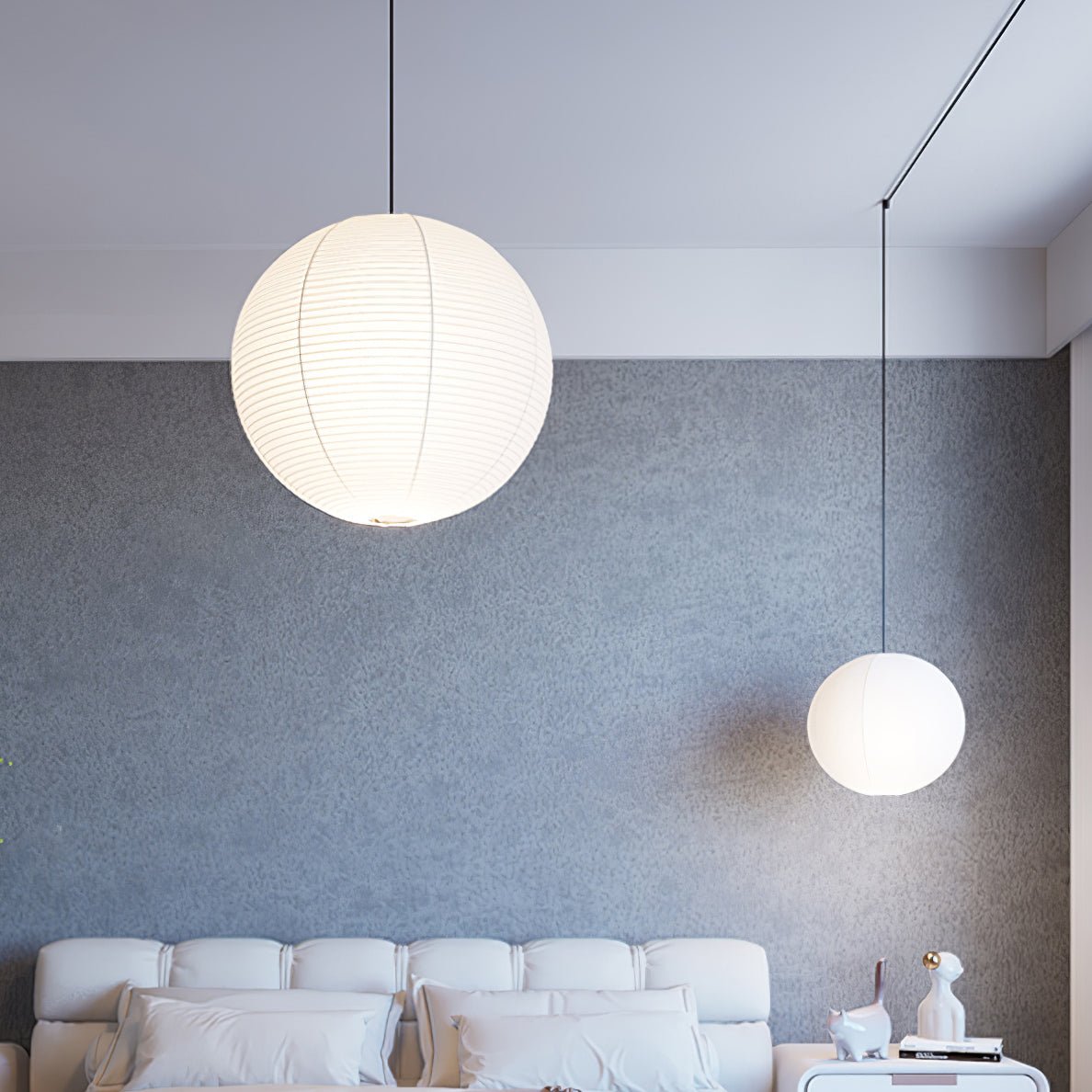 Ritta Pendant Swag Light Mulberry Silk - Letslighting