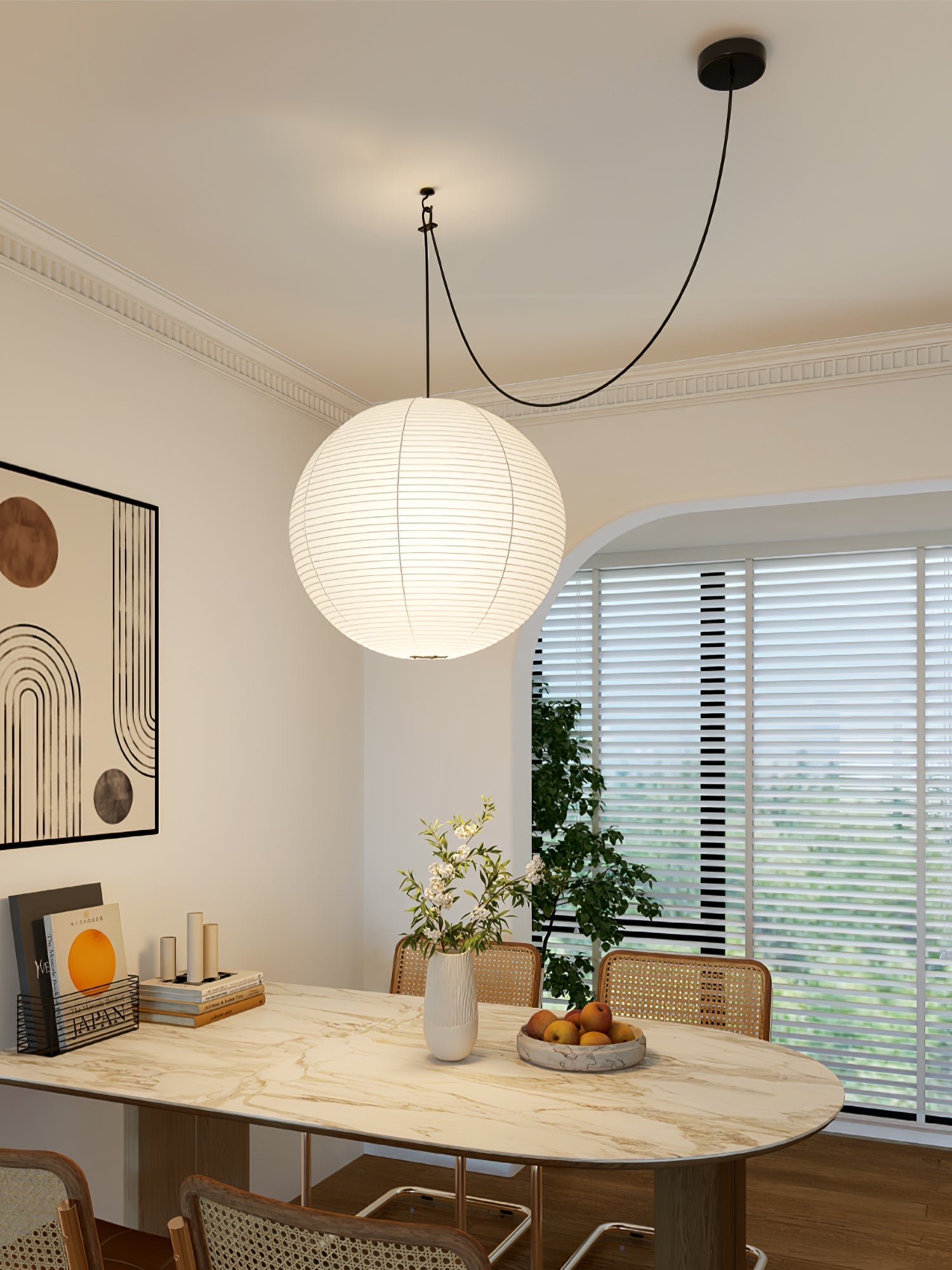 Lustra Pendant Lamp Paper for Living Room - Letslighting