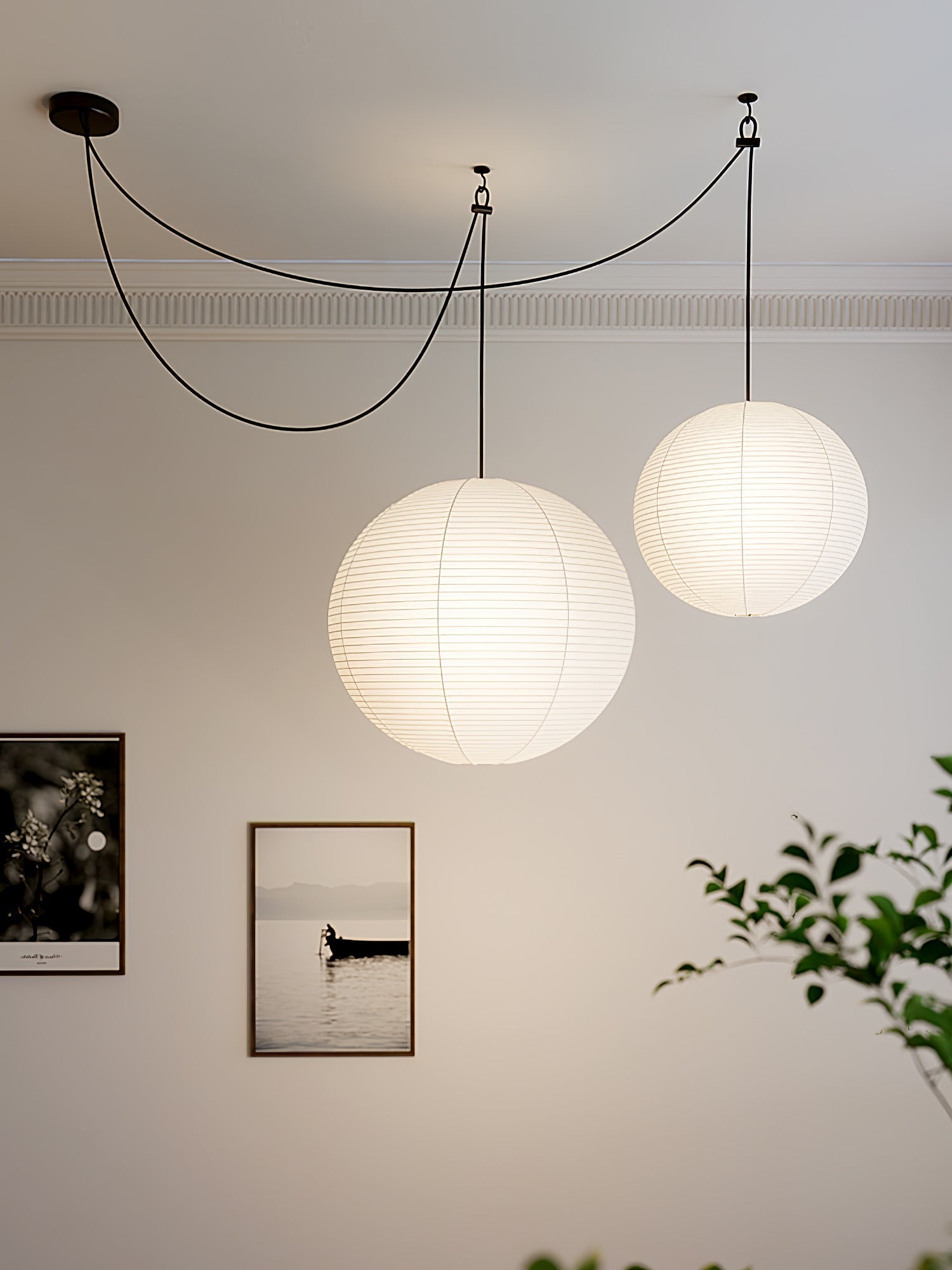 Lustra Pendant Lamp Paper for Living Room - Letslighting