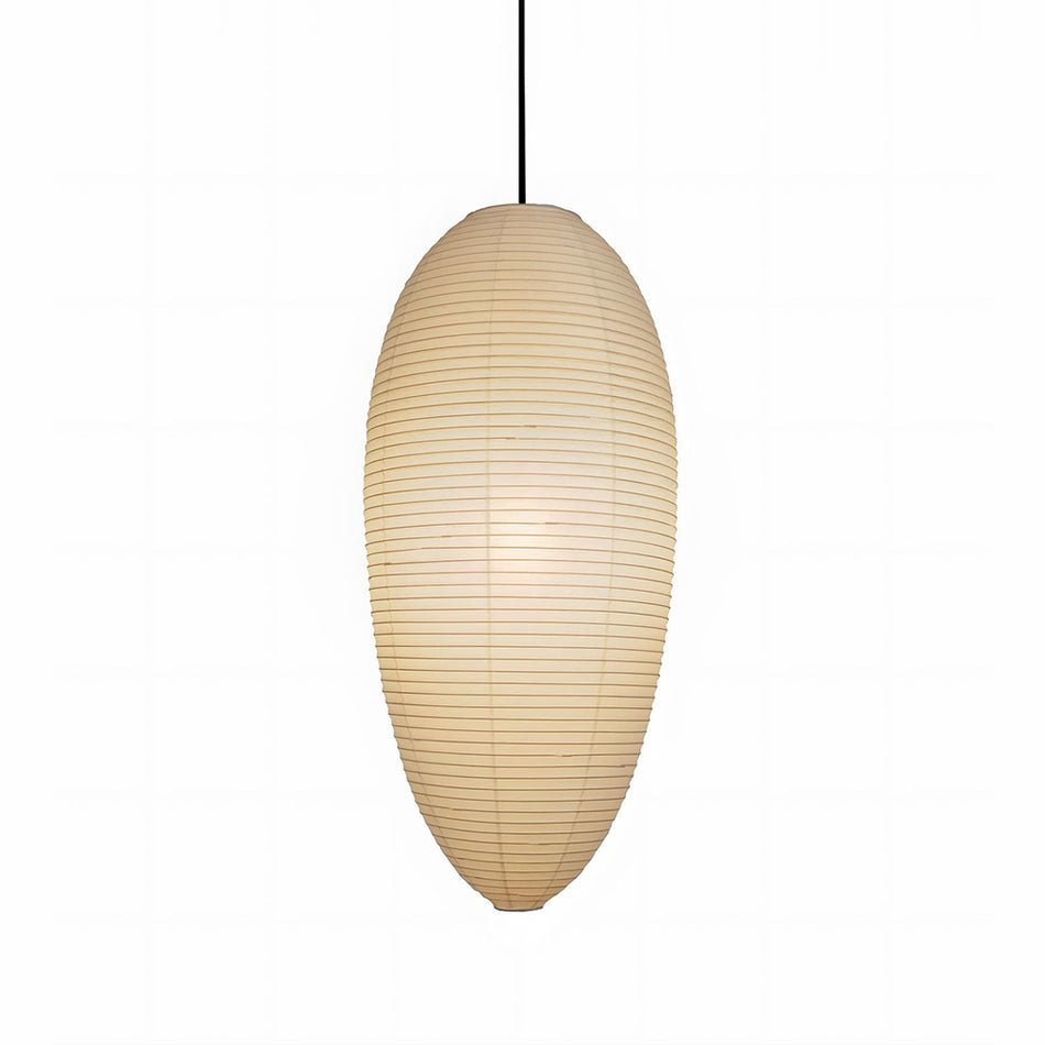 Myraean Modern Minimalist Wabi Chestnut Paper Bamboo Pendant Lamp - Letslighting