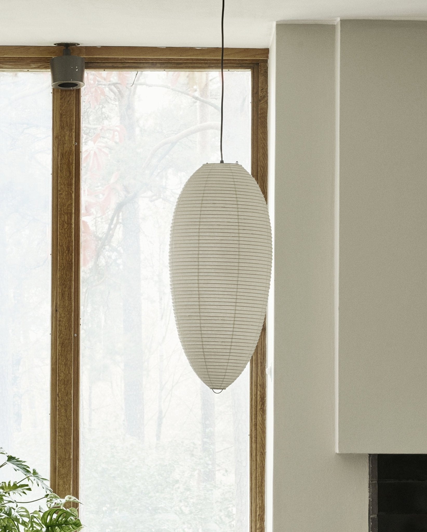 Myraean Modern Minimalist Wabi Chestnut Paper Bamboo Pendant Lamp - Letslighting