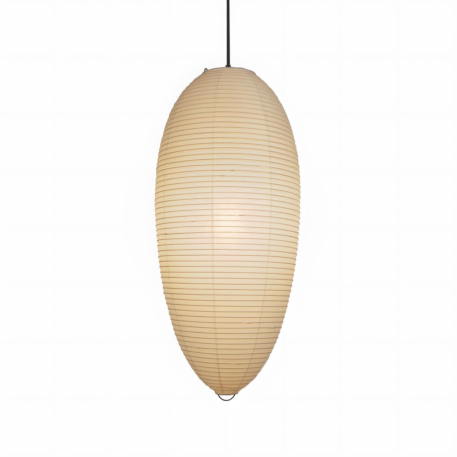 Myraean Modern Minimalist Wabi Chestnut Paper Bamboo Pendant Lamp - Letslighting
