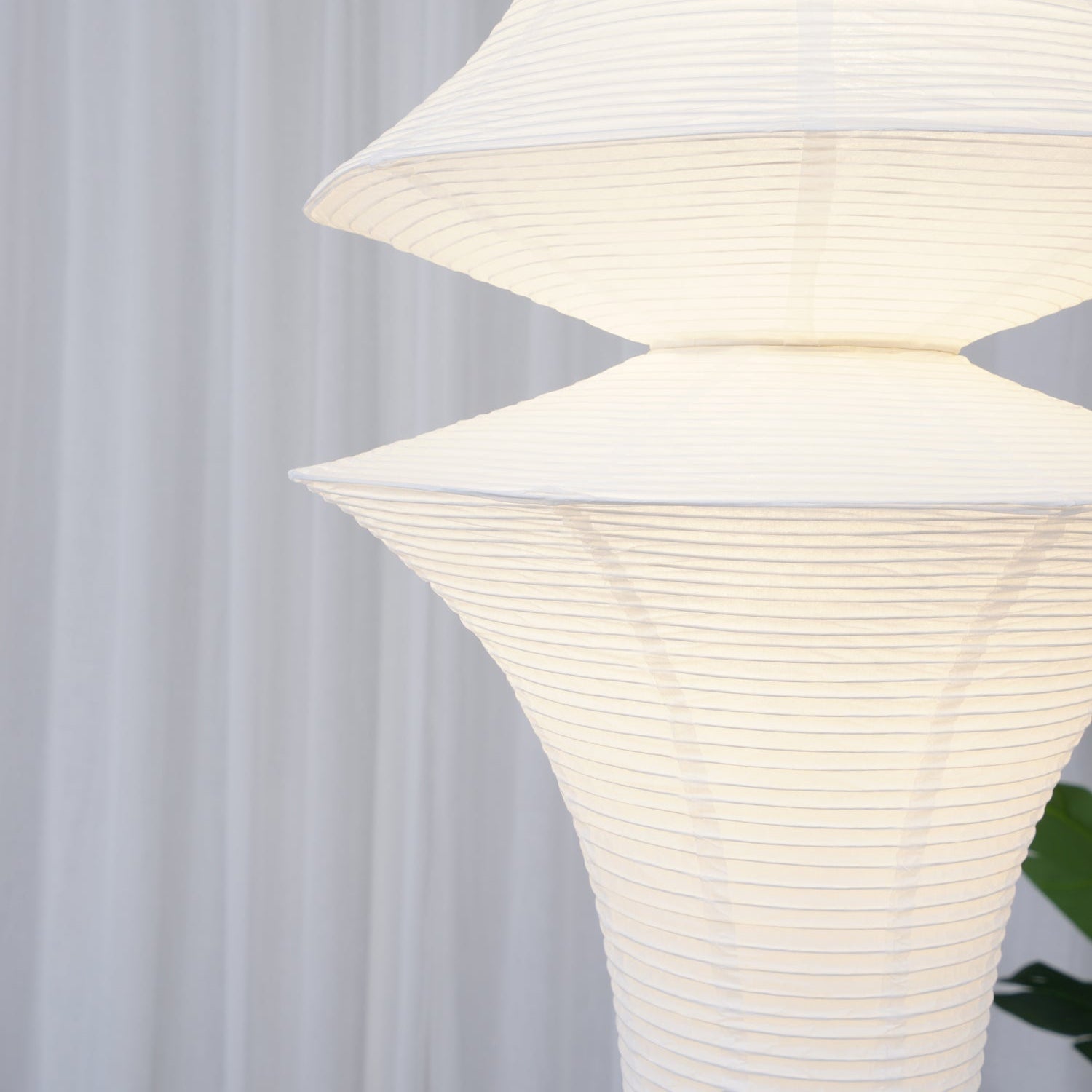 Lustra Pendant Light Washi Paper E for Living Room - Letslighting