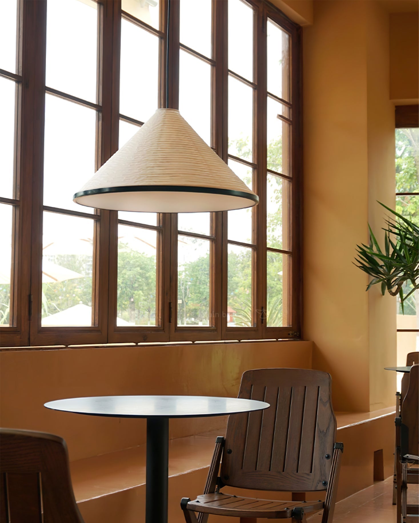 Conic Paper Pyramid Pendant Lamp - Letslighting
