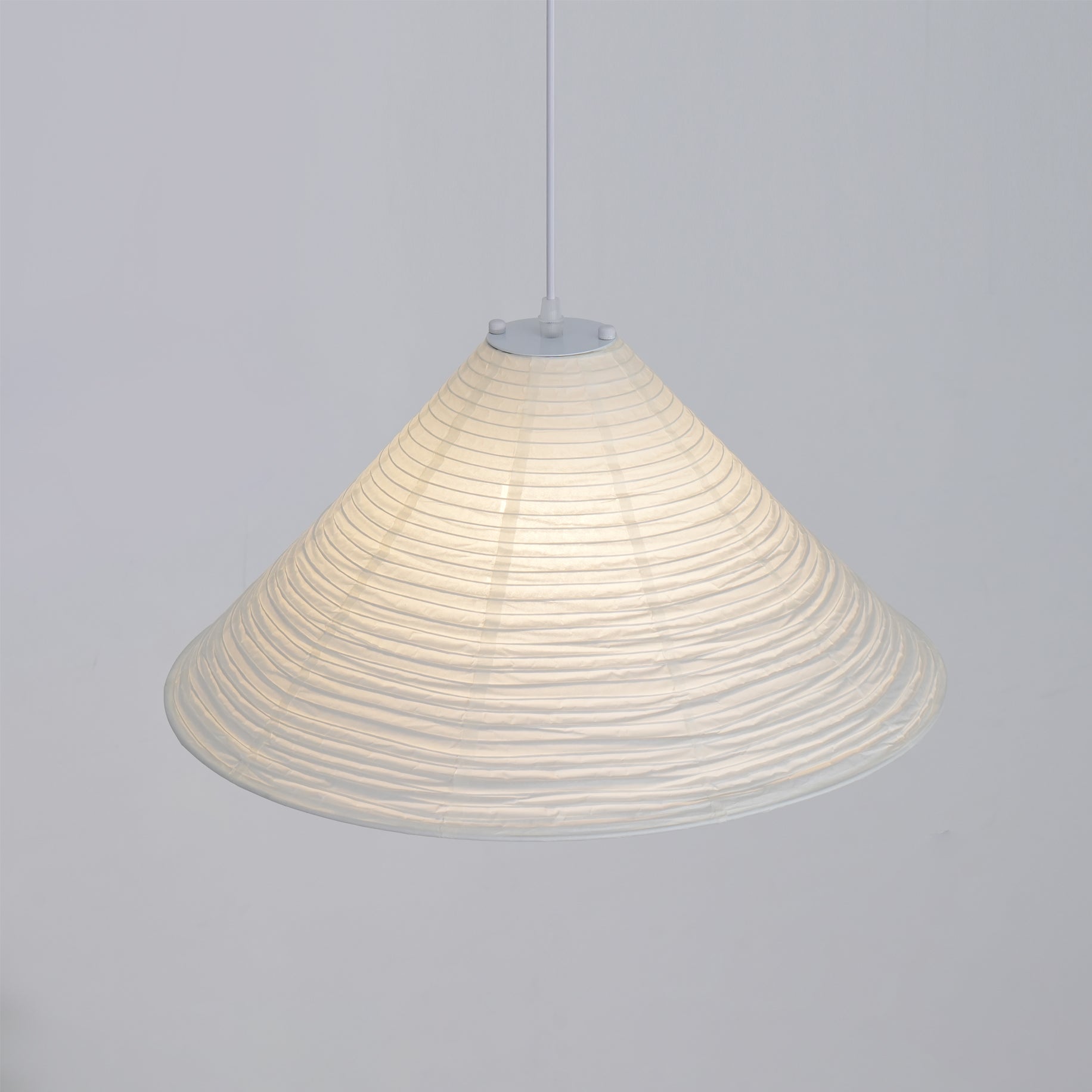 Conic Paper Pyramid Pendant Lamp - Letslighting