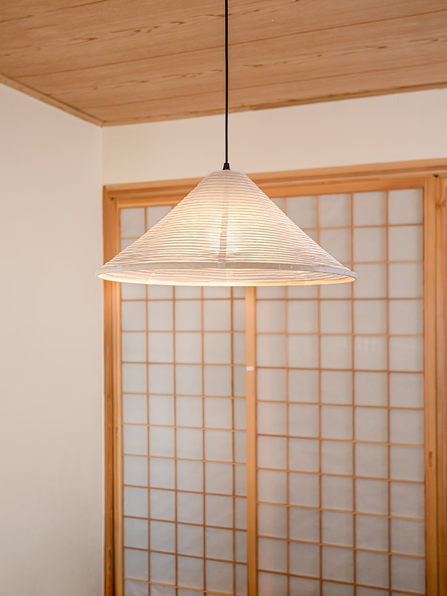 Conic Paper Pyramid Pendant Lamp - Letslighting