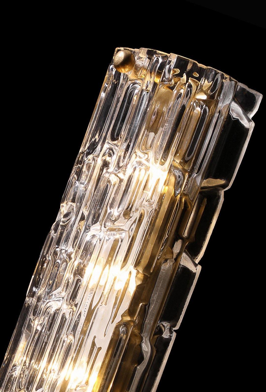 Lumix Brass Glass Glam Wall Lamp - Letslighting