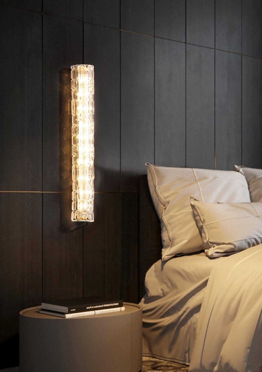 Lumix Brass Glass Glam Wall Lamp - Letslighting