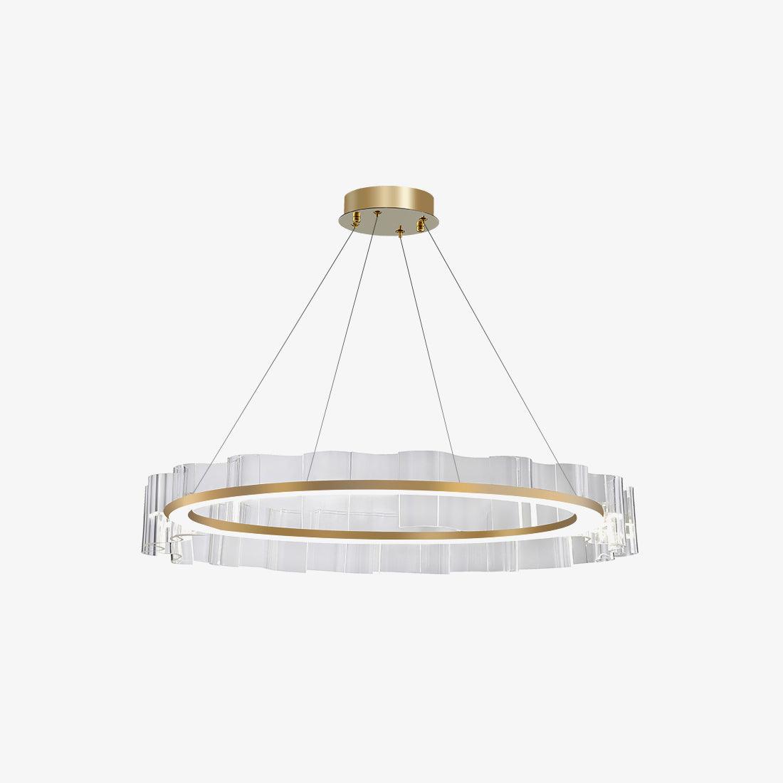 Acoustic Postmodern Luxury Water Wave Glass Chandelier - Letslighting