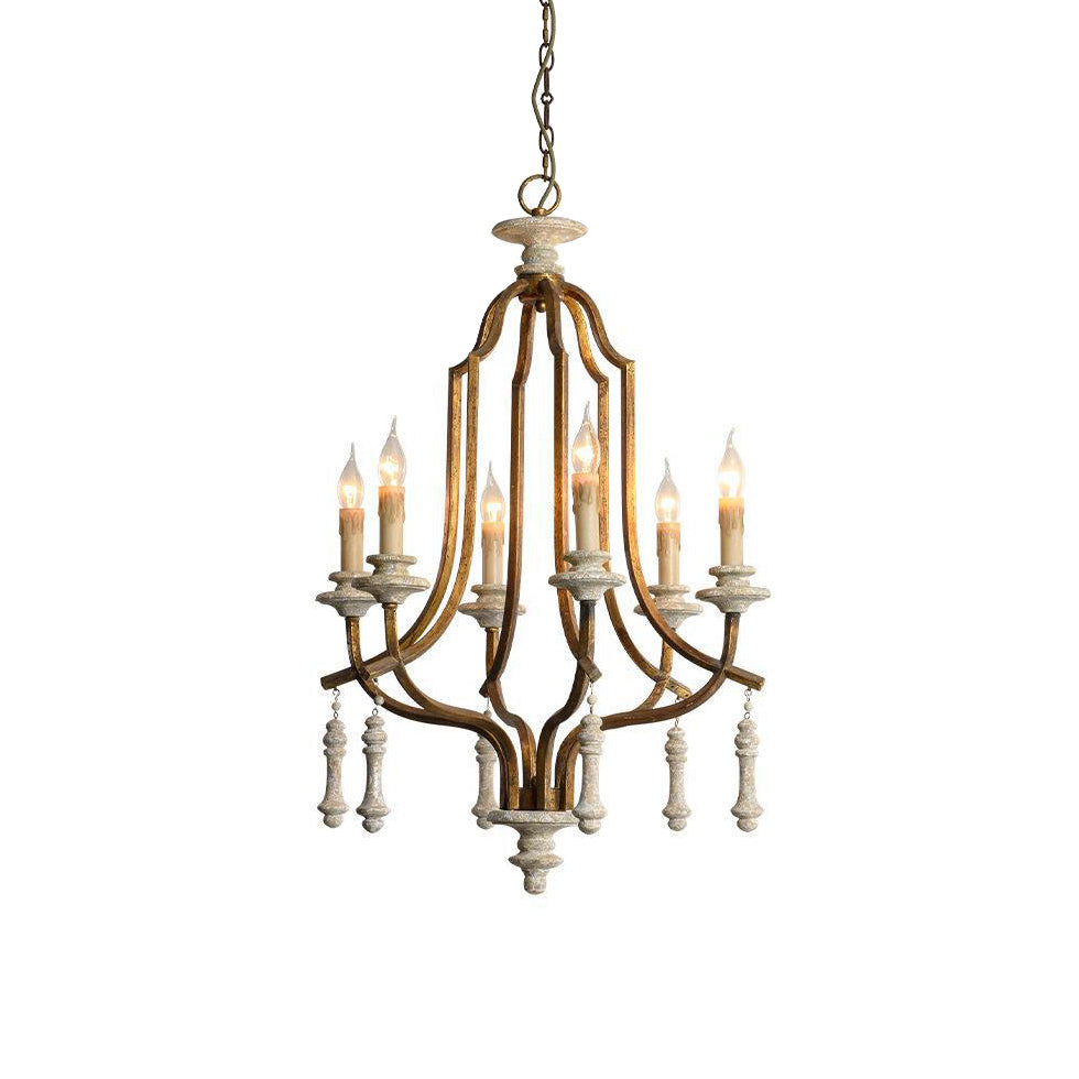 Arsoliel Vintage Luxury Wood Chandelier - Letslighting