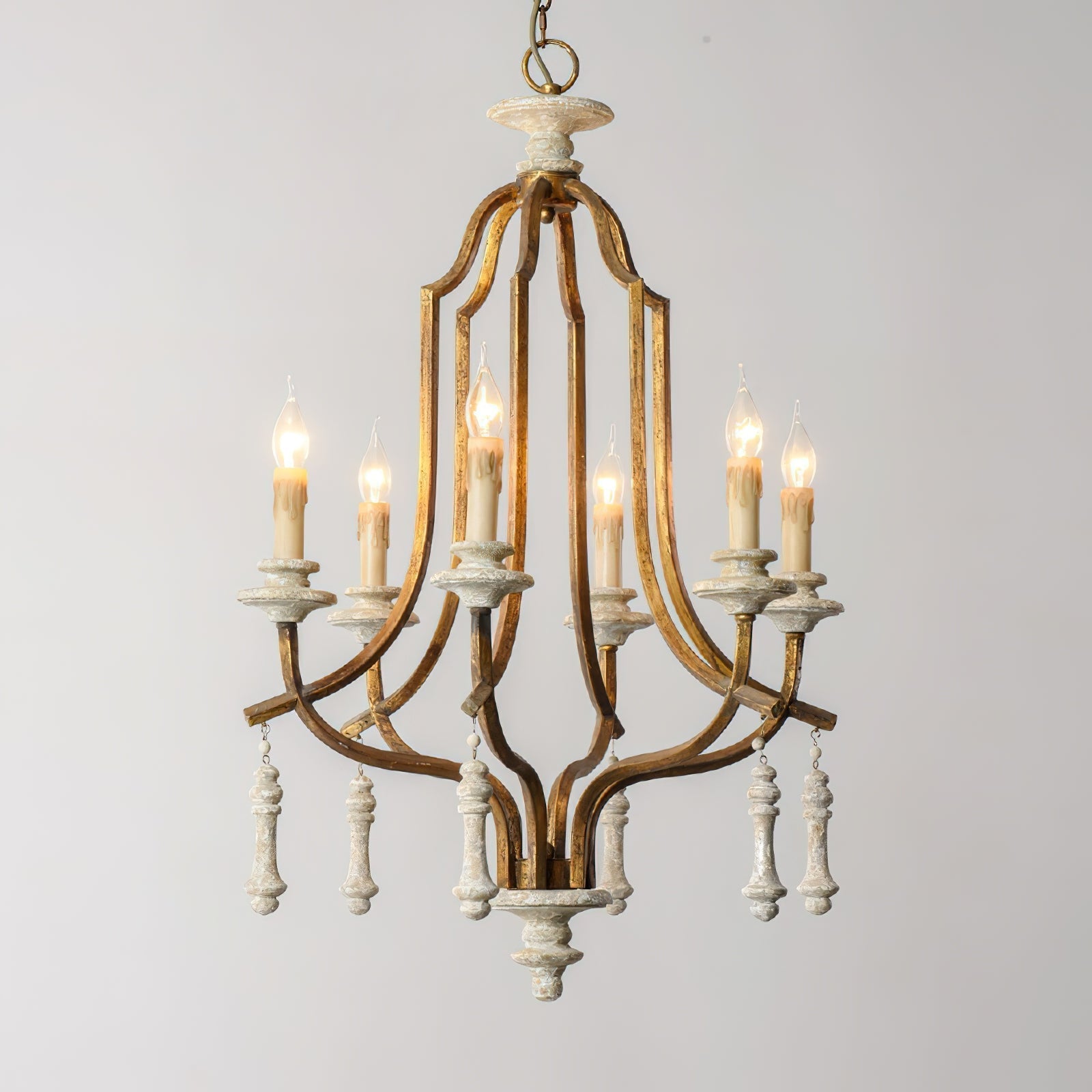 Arsoliel Vintage Luxury Wood Chandelier - Letslighting