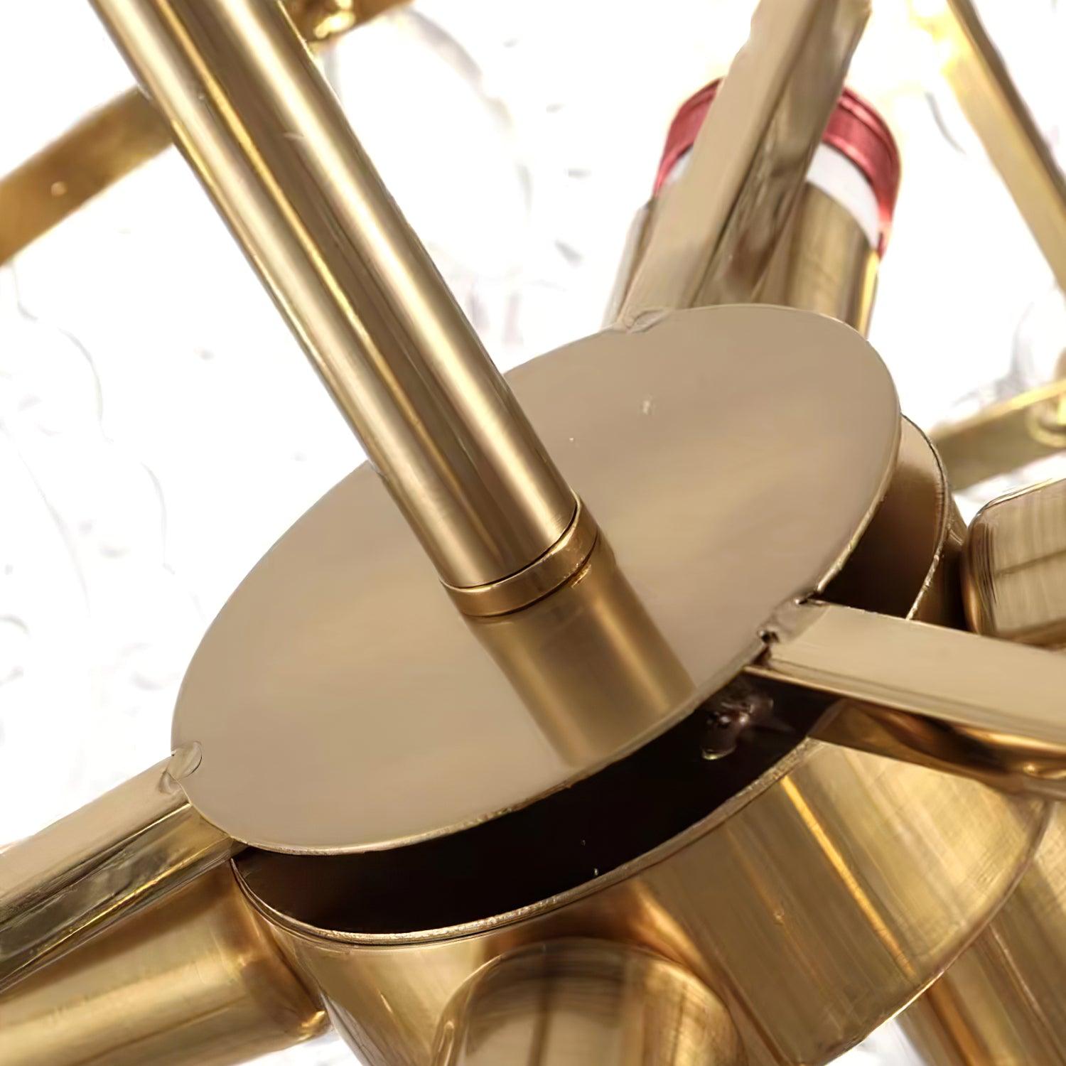 Lustra Chandelier Wave Pearl Gold Modern - Letslighting