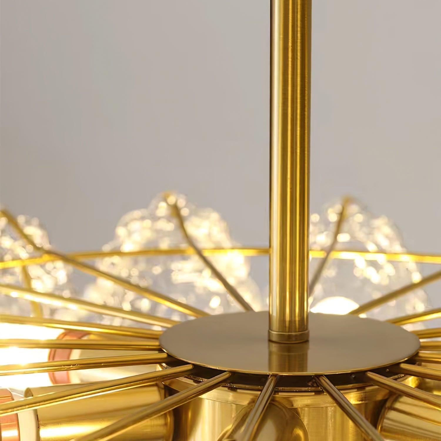 Lustra Chandelier Wave Pearl Gold Modern - Letslighting