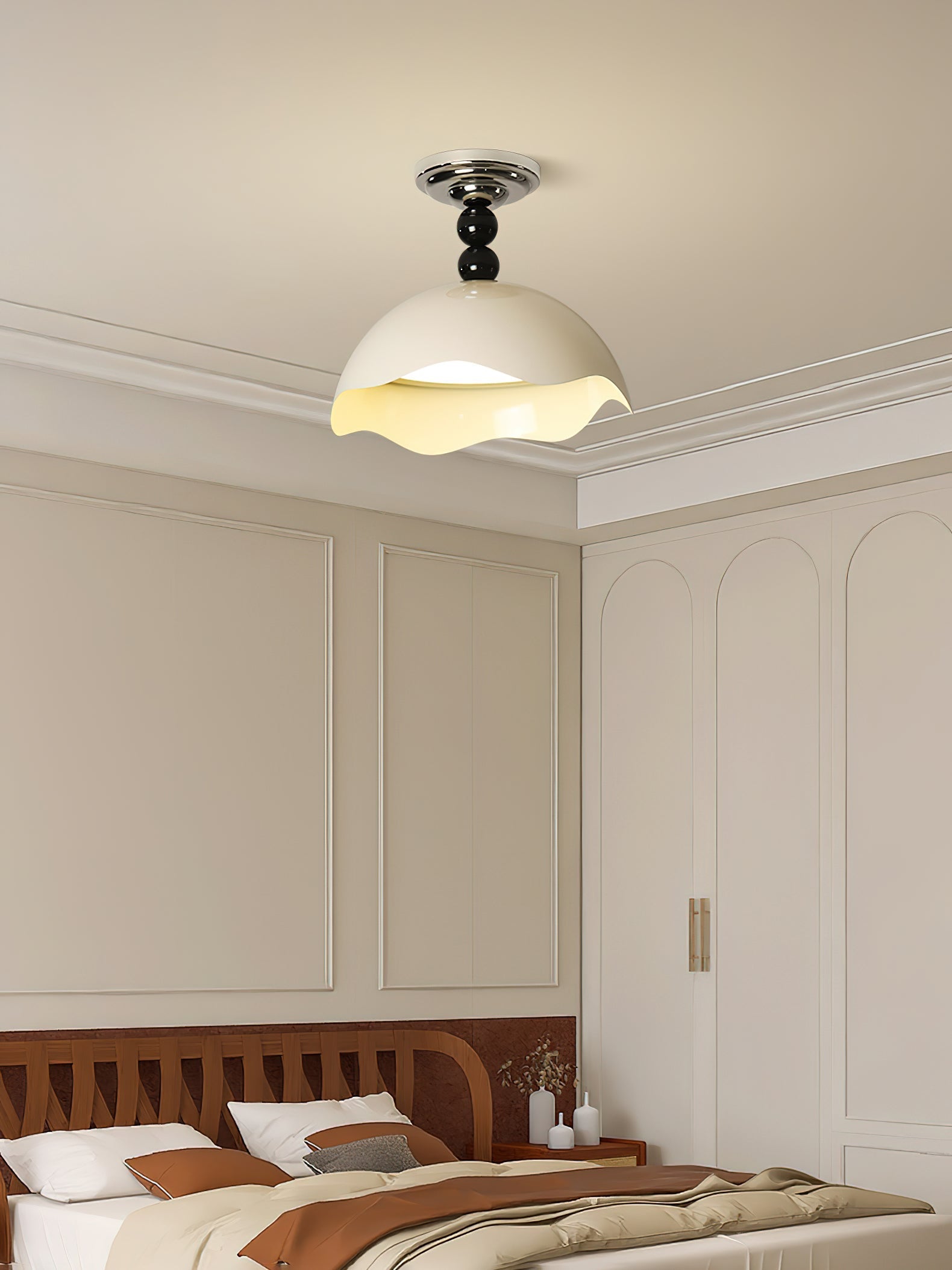 Erlorus Nordic Art Wave Crest Ceiling Lamp - Letslighting
