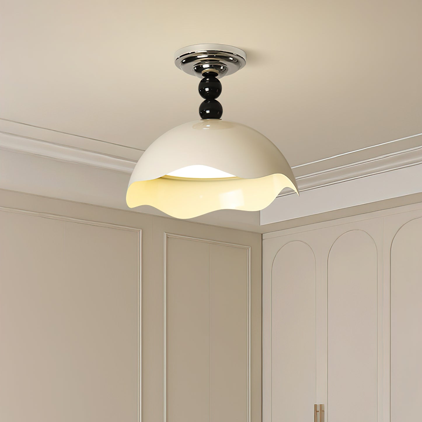 Erlorus Nordic Art Wave Crest Ceiling Lamp - Letslighting